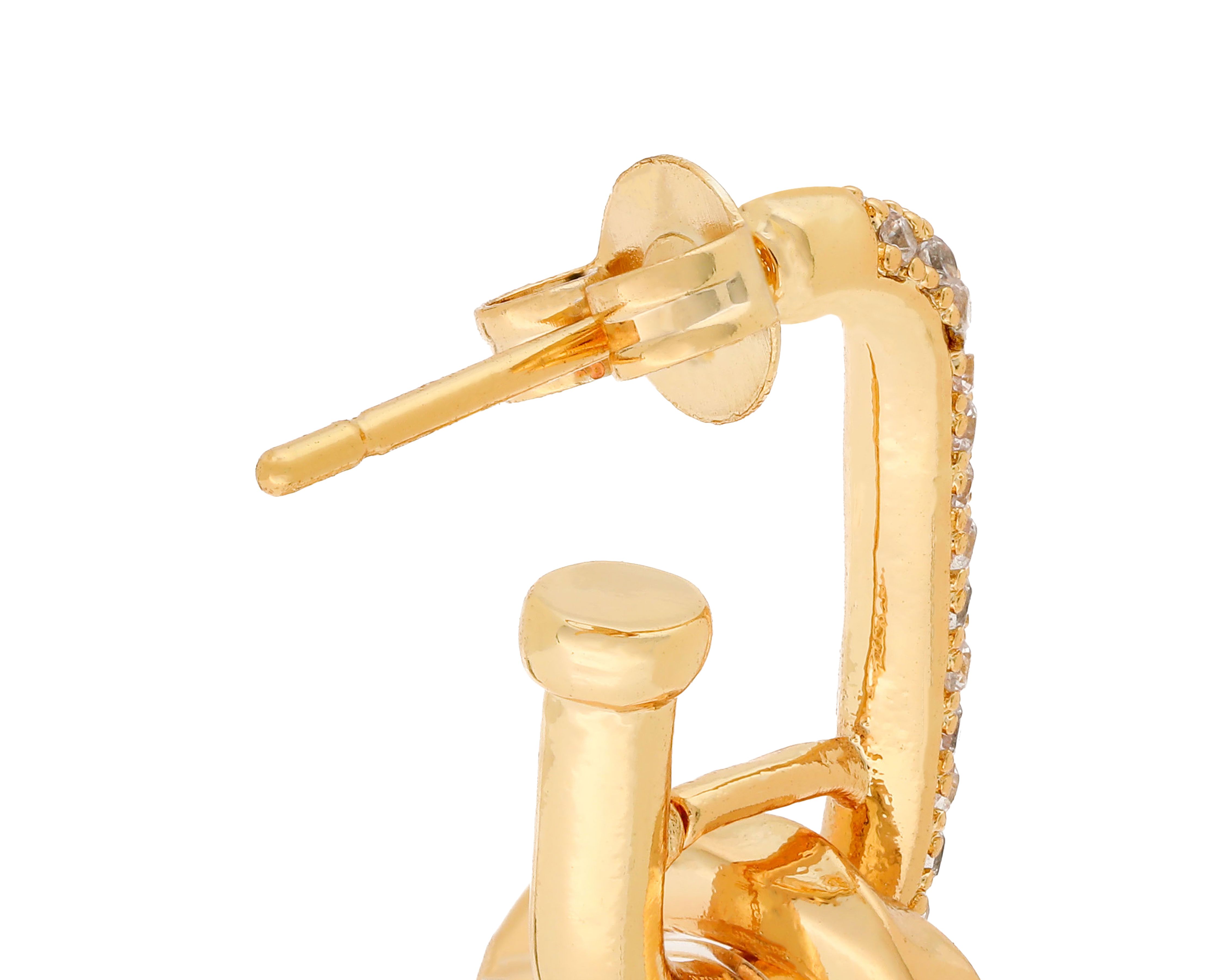 Foto 3 | Foto 3 | Aretes Chapa de Oro Steeltime