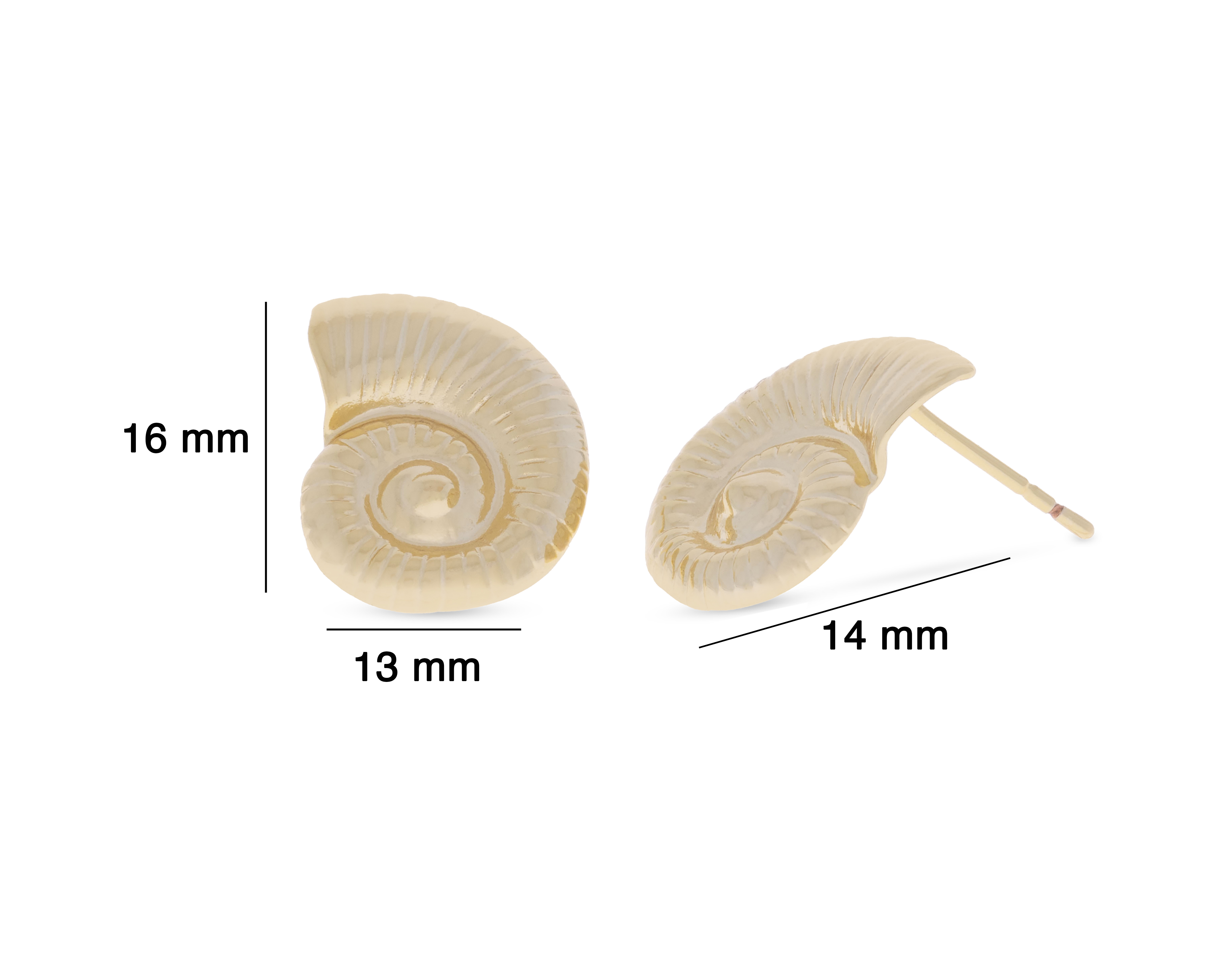 Foto 5 pulgar | Foto 4 | Aretes de Chapa de Oro 18K Girondela