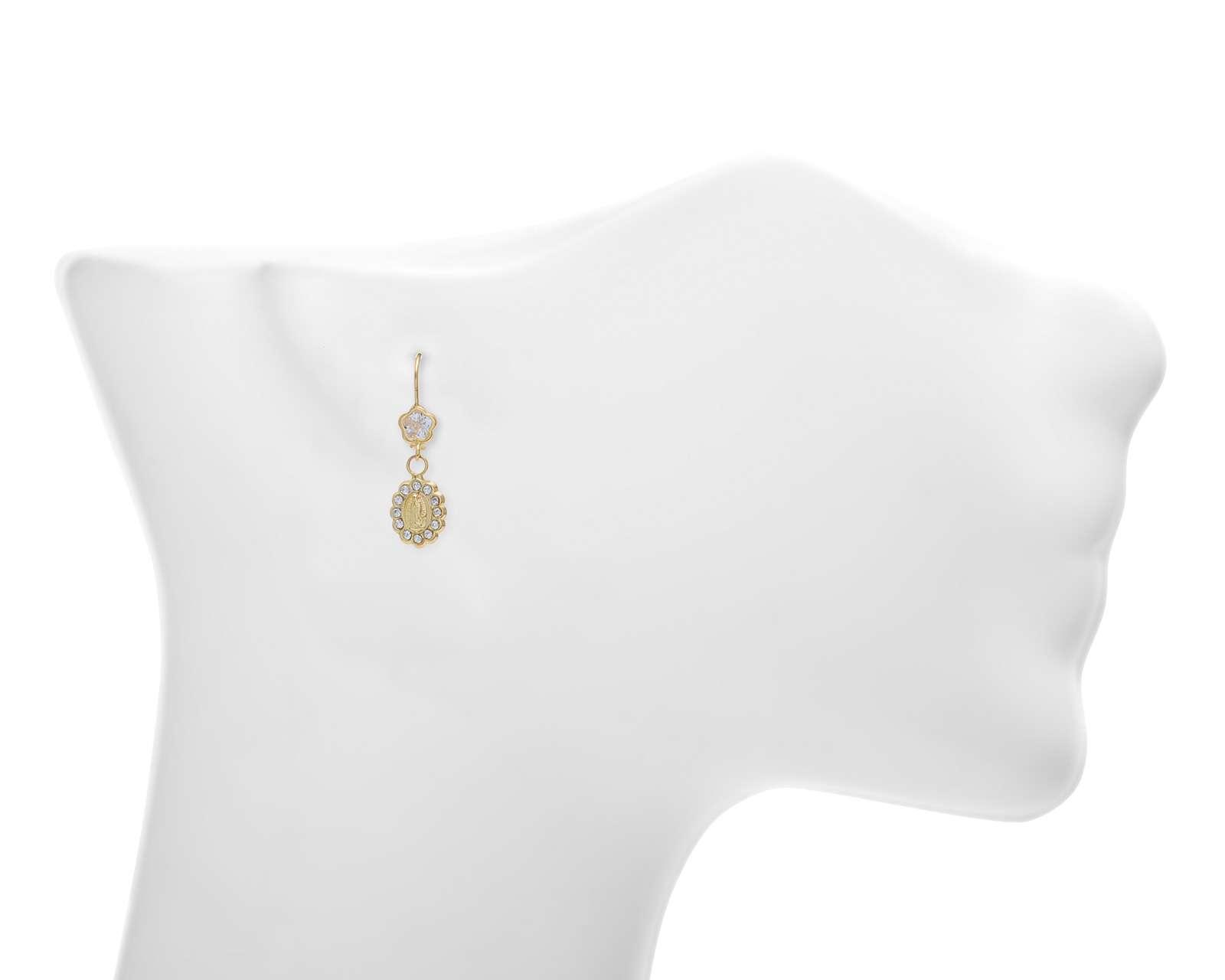 Foto 4 pulgar | Foto 3 | Aretes de Oro 10K Sentimientos