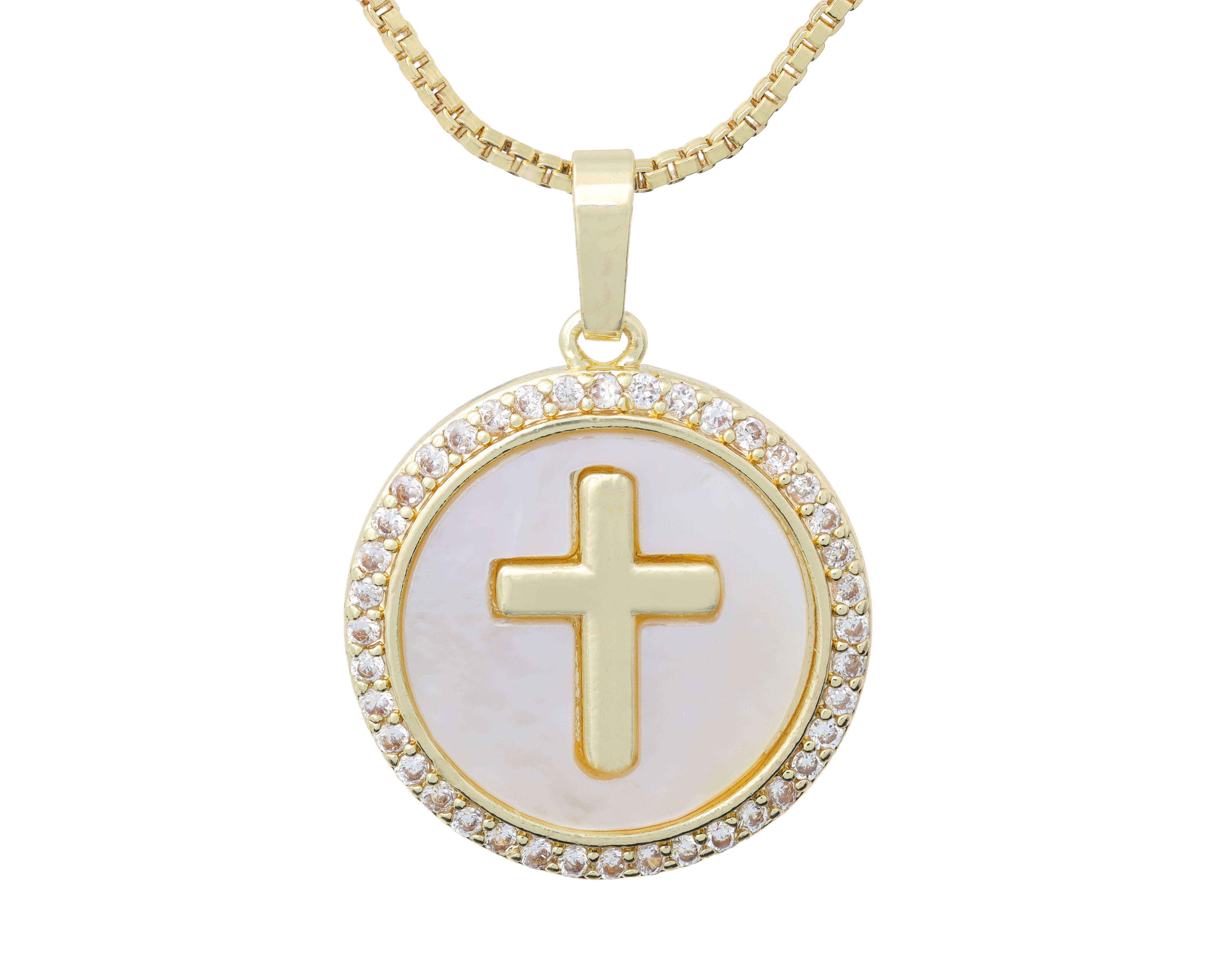 Collar Chapa de Oro Steeltime