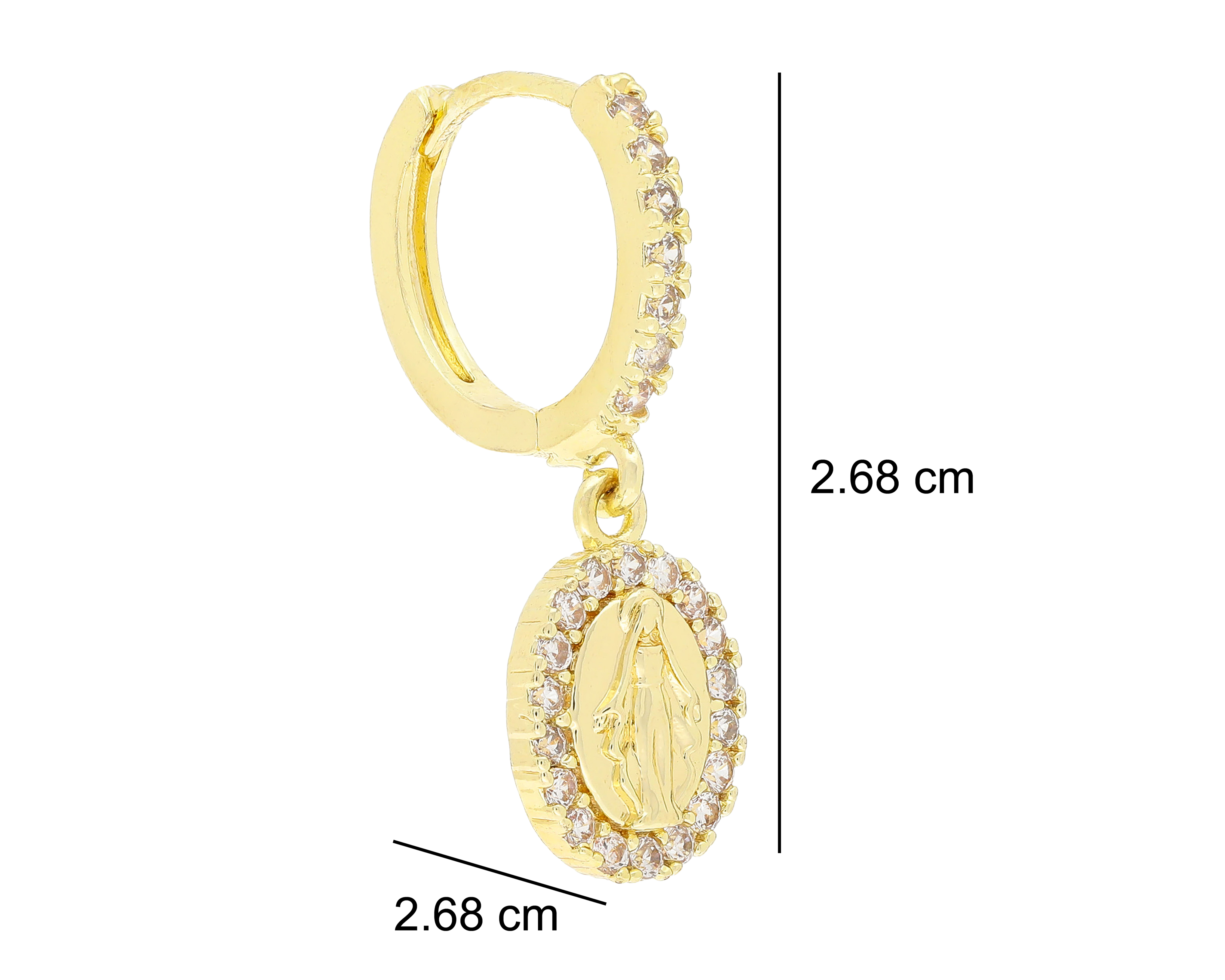 Foto 5 | Foto 5 | Aretes Chapa de Oro Steeltime