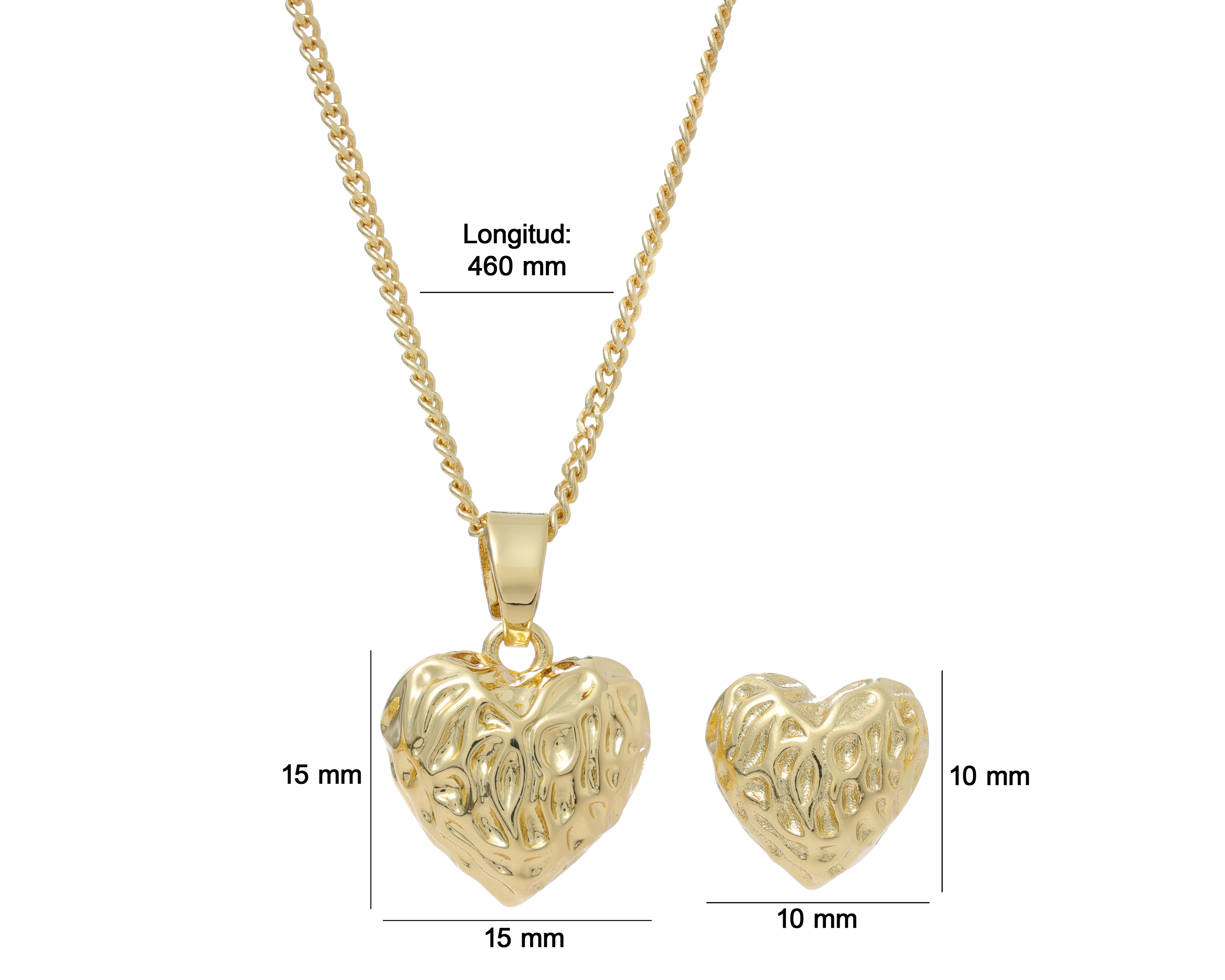 Foto 5 | Foto 5 | Collar y Aretes Allu Jewelry Chapa de Oro 3 Piezas