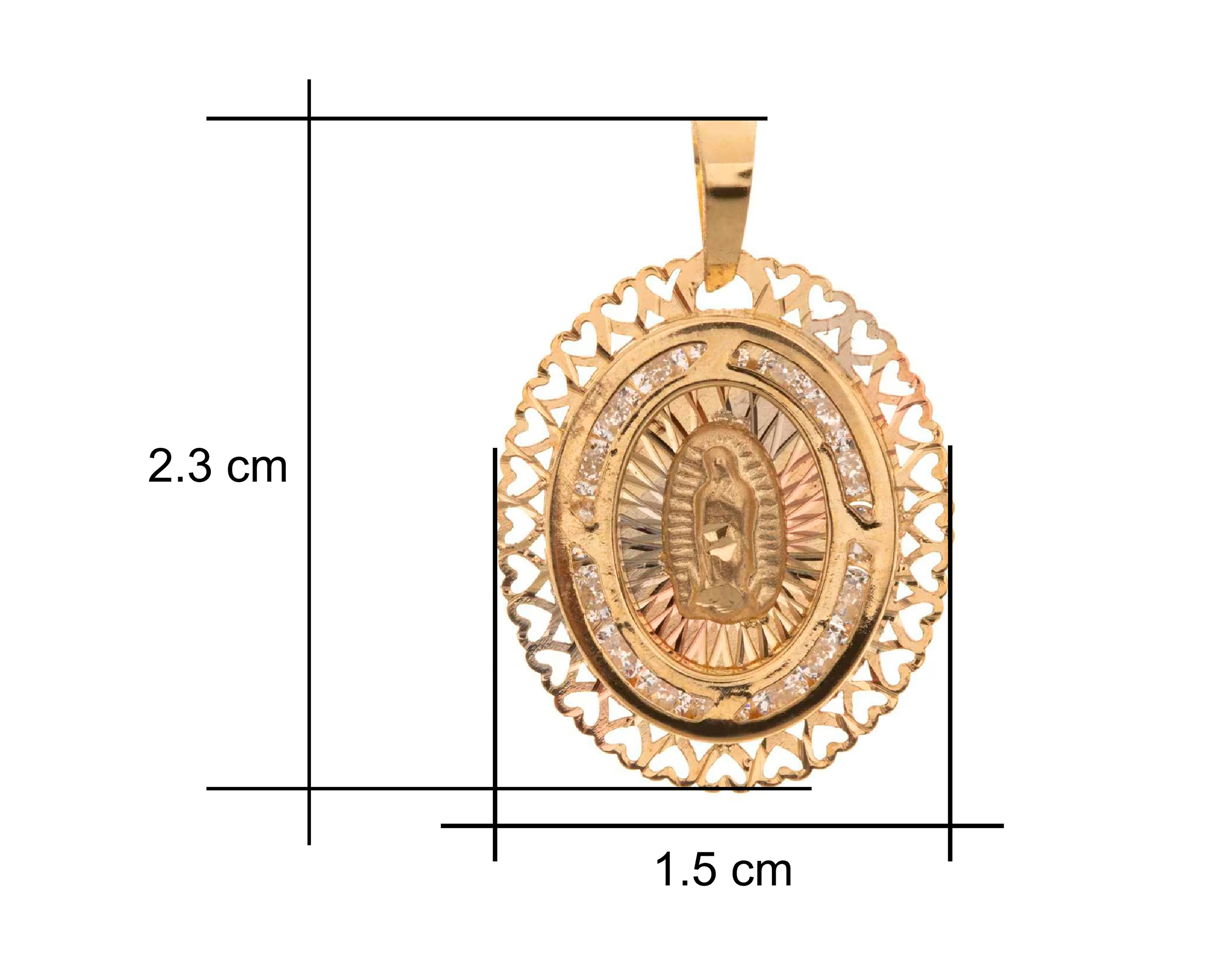 Foto 7 pulgar | Foto 6 | Medalla de Oro de 10K Sentimientos