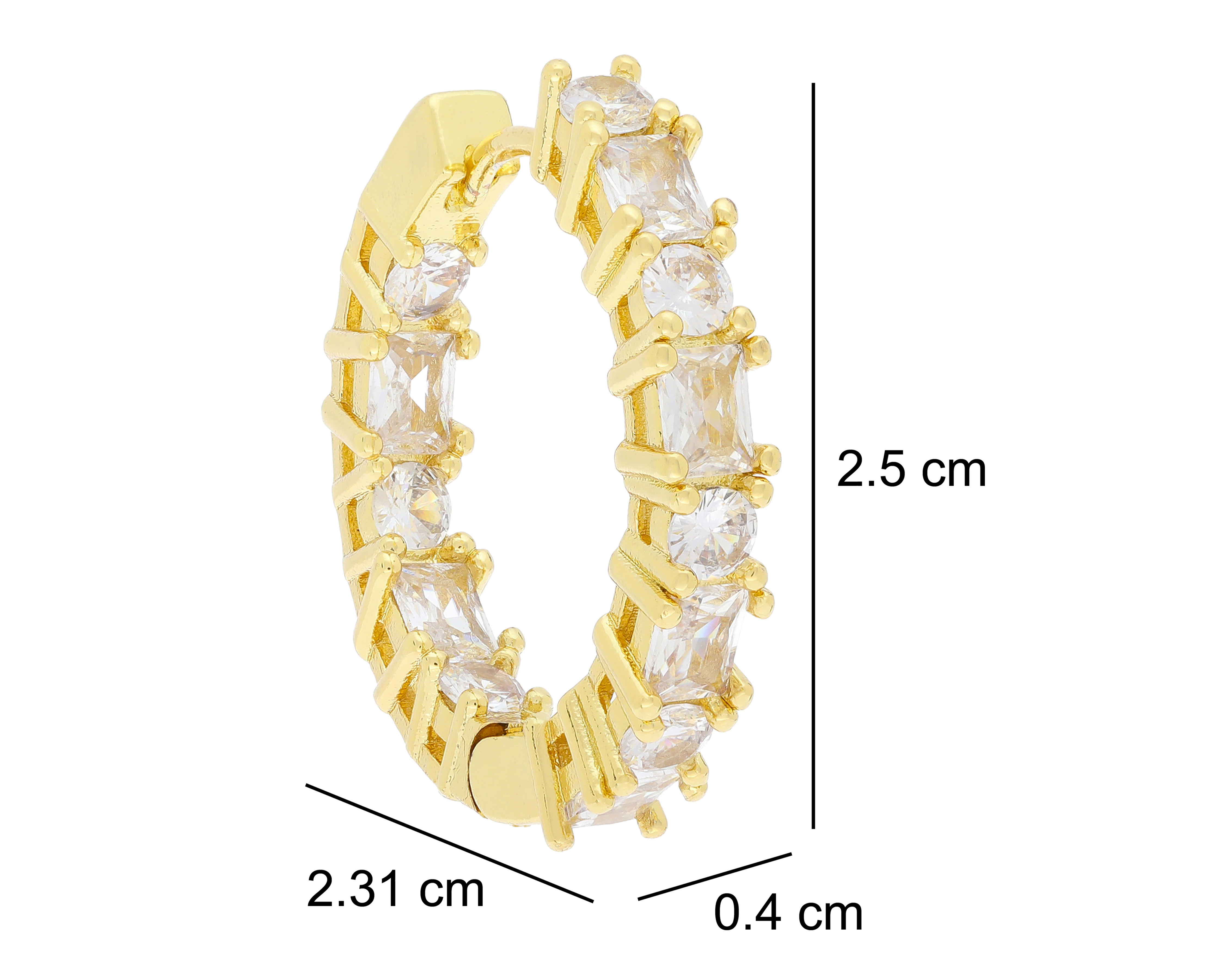 Foto 5 | Foto 5 | Aretes Chapa de Oro Allu Jewelry