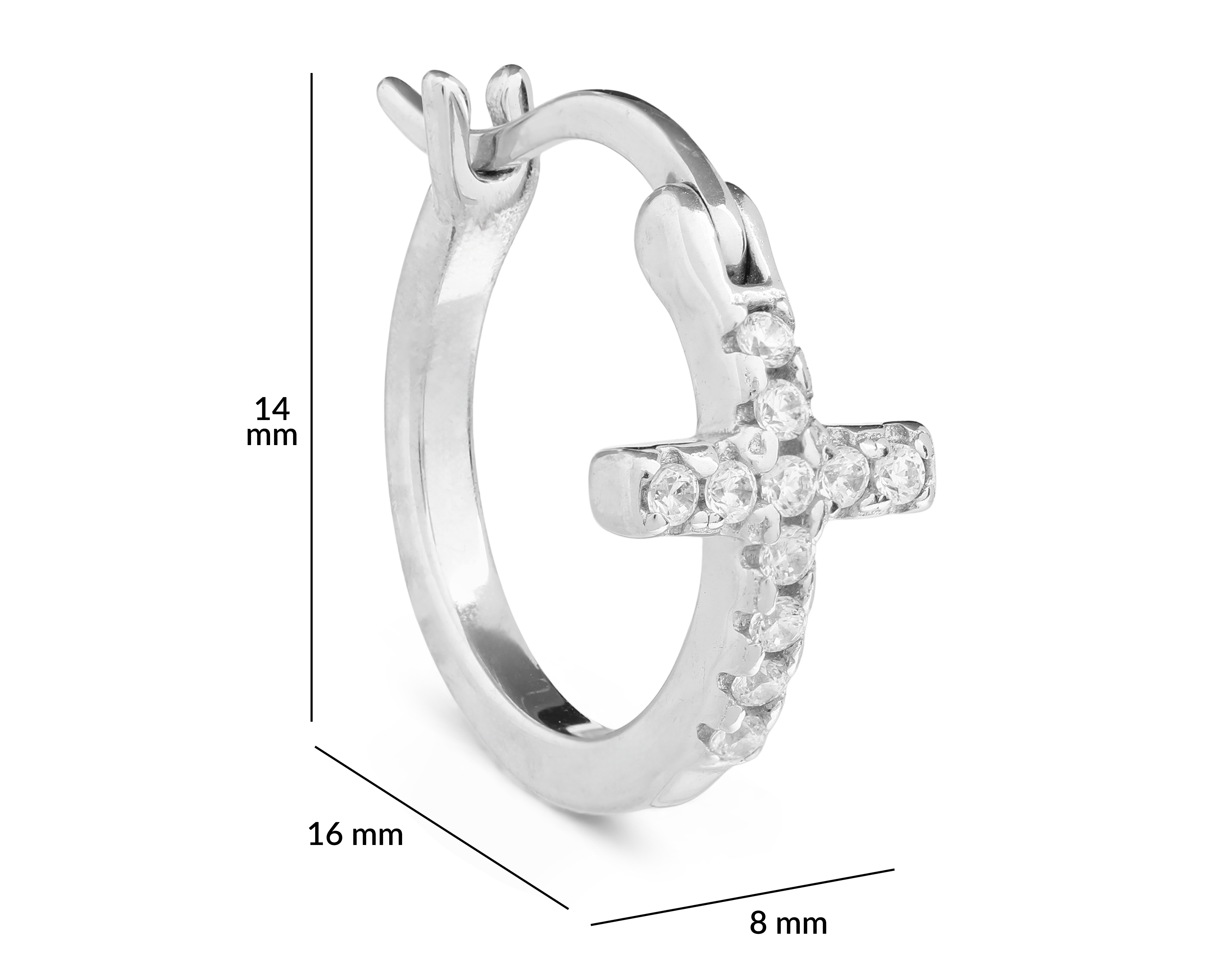 Foto 5 pulgar | Foto 4 | Arracadas de Plata Bestsilver