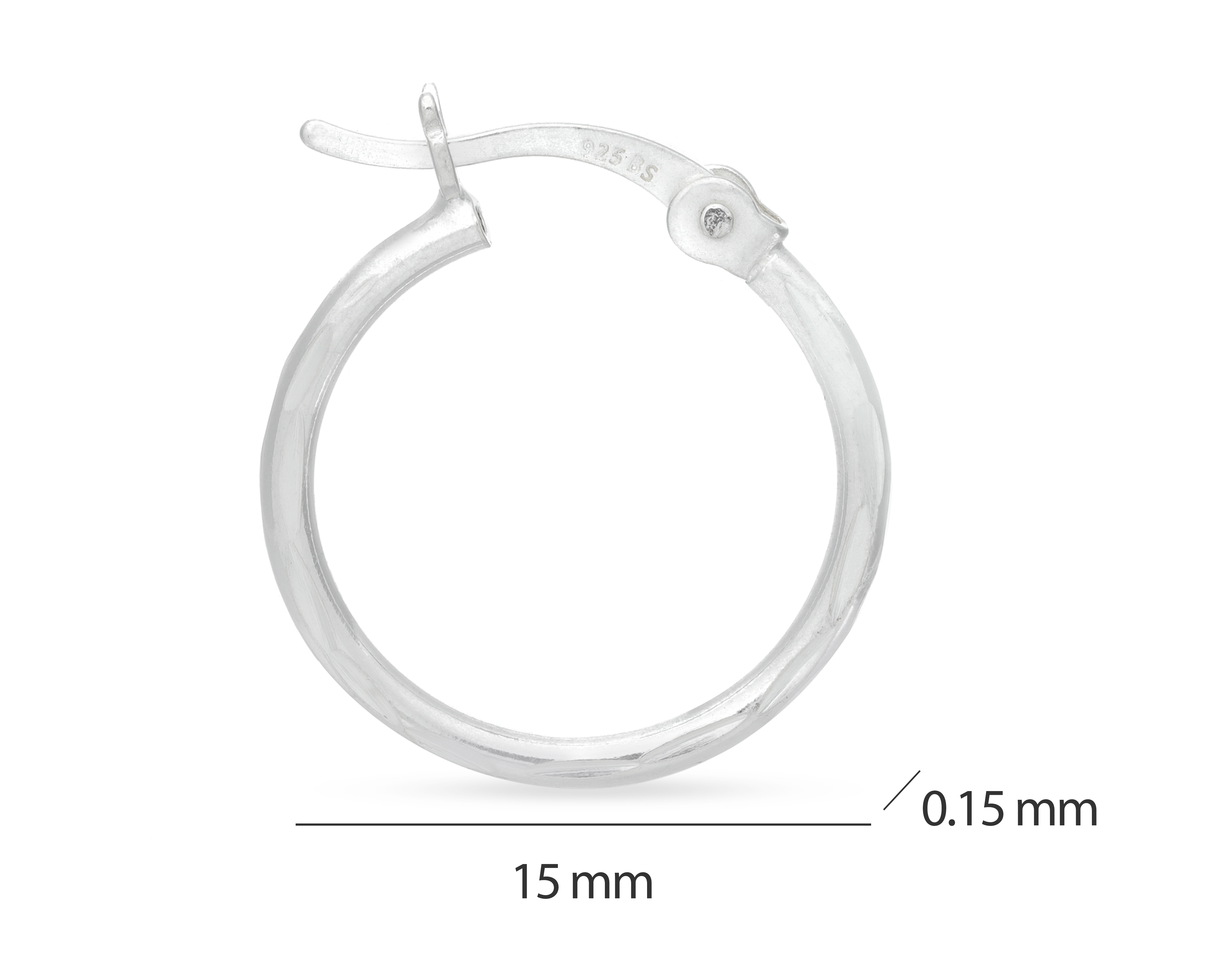 Foto 6 pulgar | Foto 5 | Arracadas de Plata Best Silver