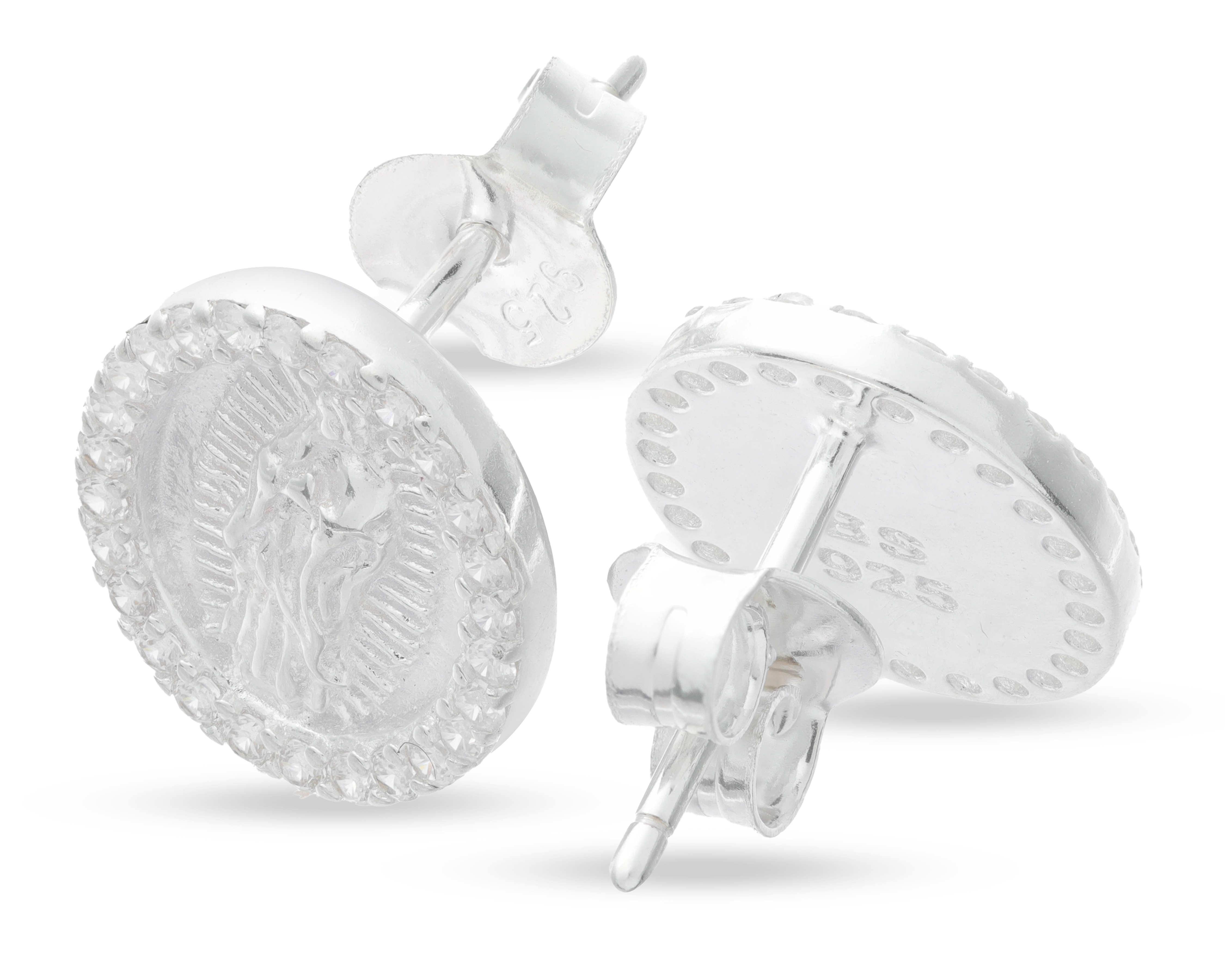 Foto 2 | Foto 2 | Aretes Virgen de Guadalupe de Plata Best Silver