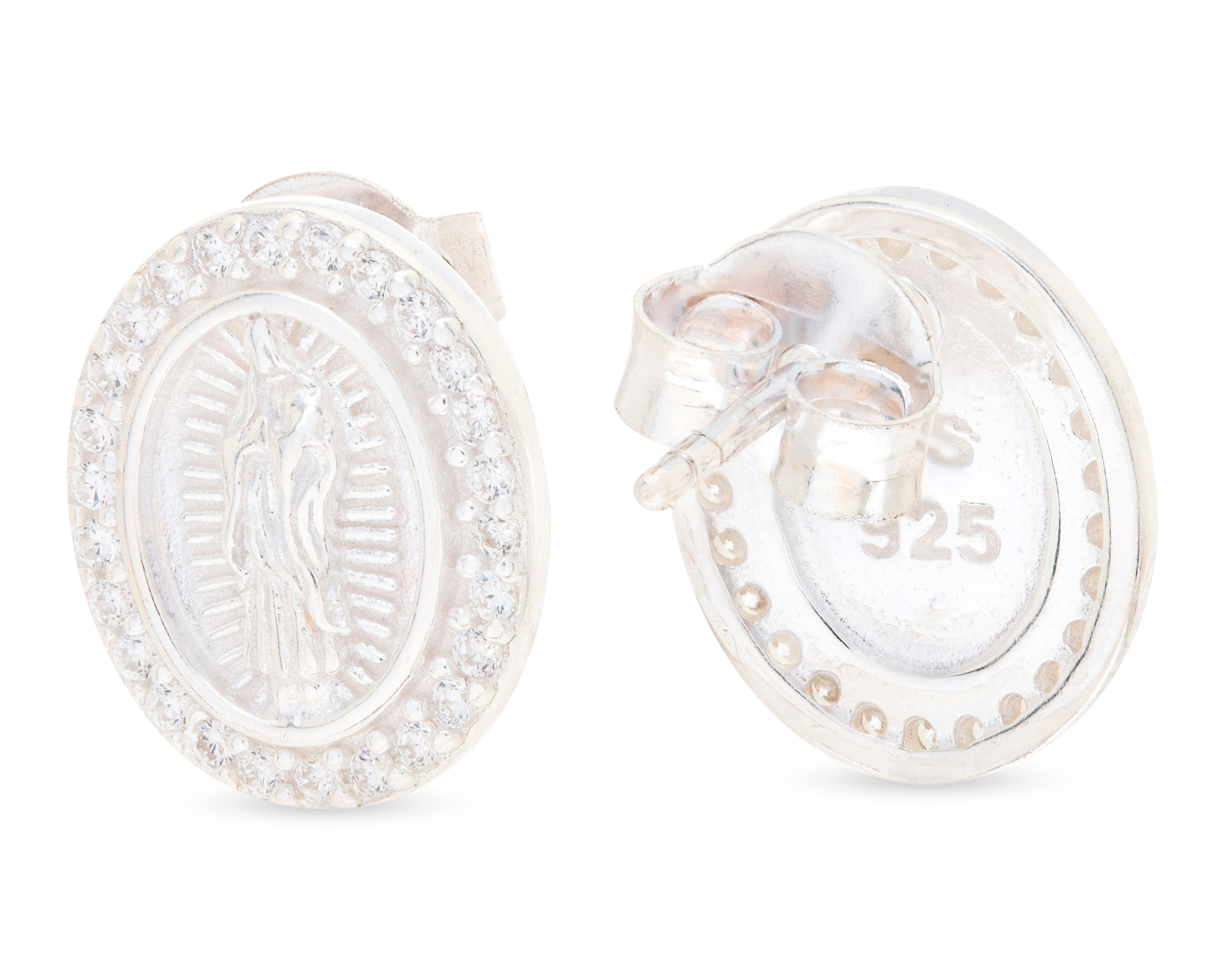 Foto 1 | Foto 1 | Aretes Virgen de Guadalupe de Plata Best Silver