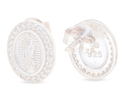 Aretes Virgen de Guadalupe de Plata Best Silver