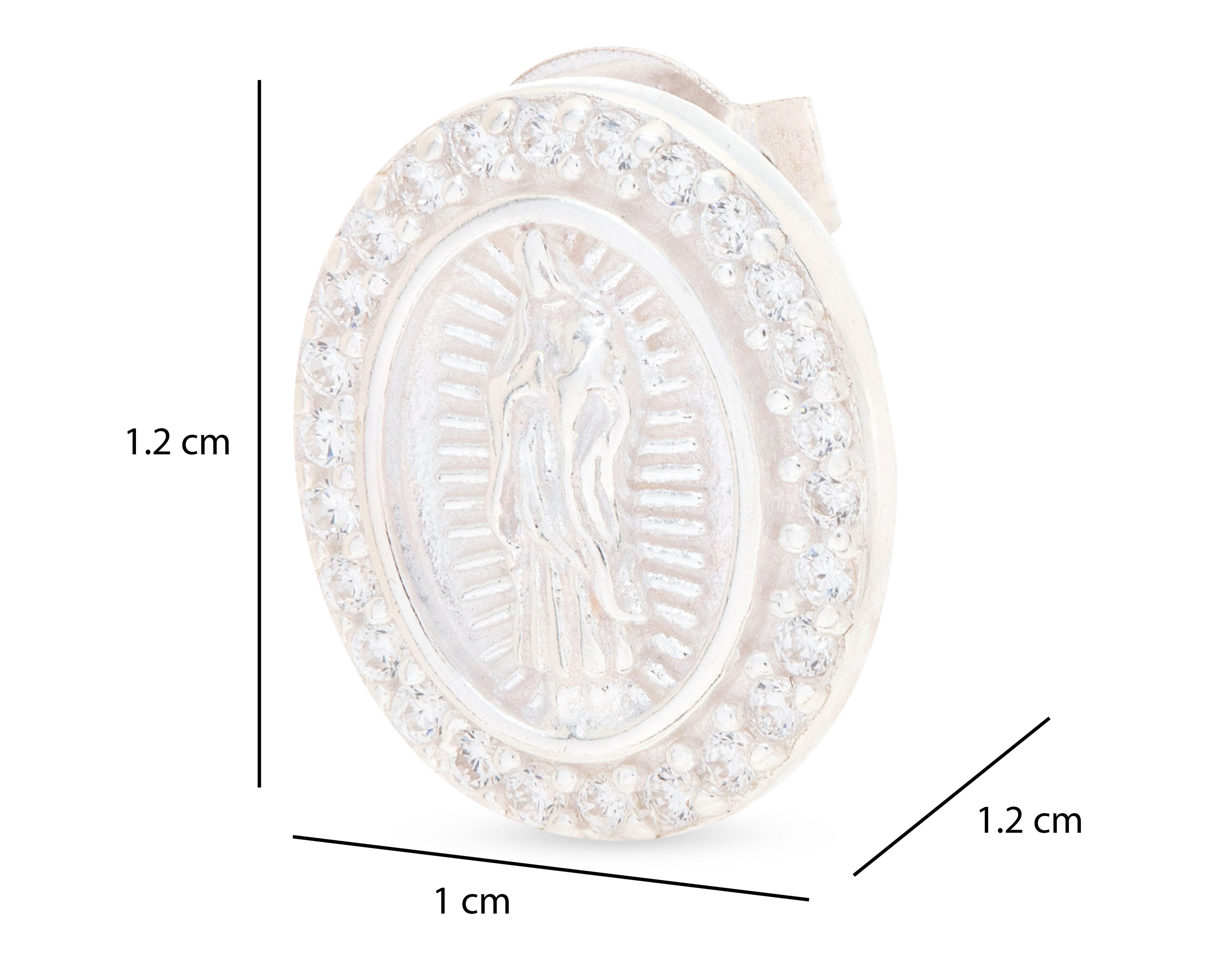 Foto 5 | Foto 5 | Aretes Virgen de Guadalupe de Plata Best Silver