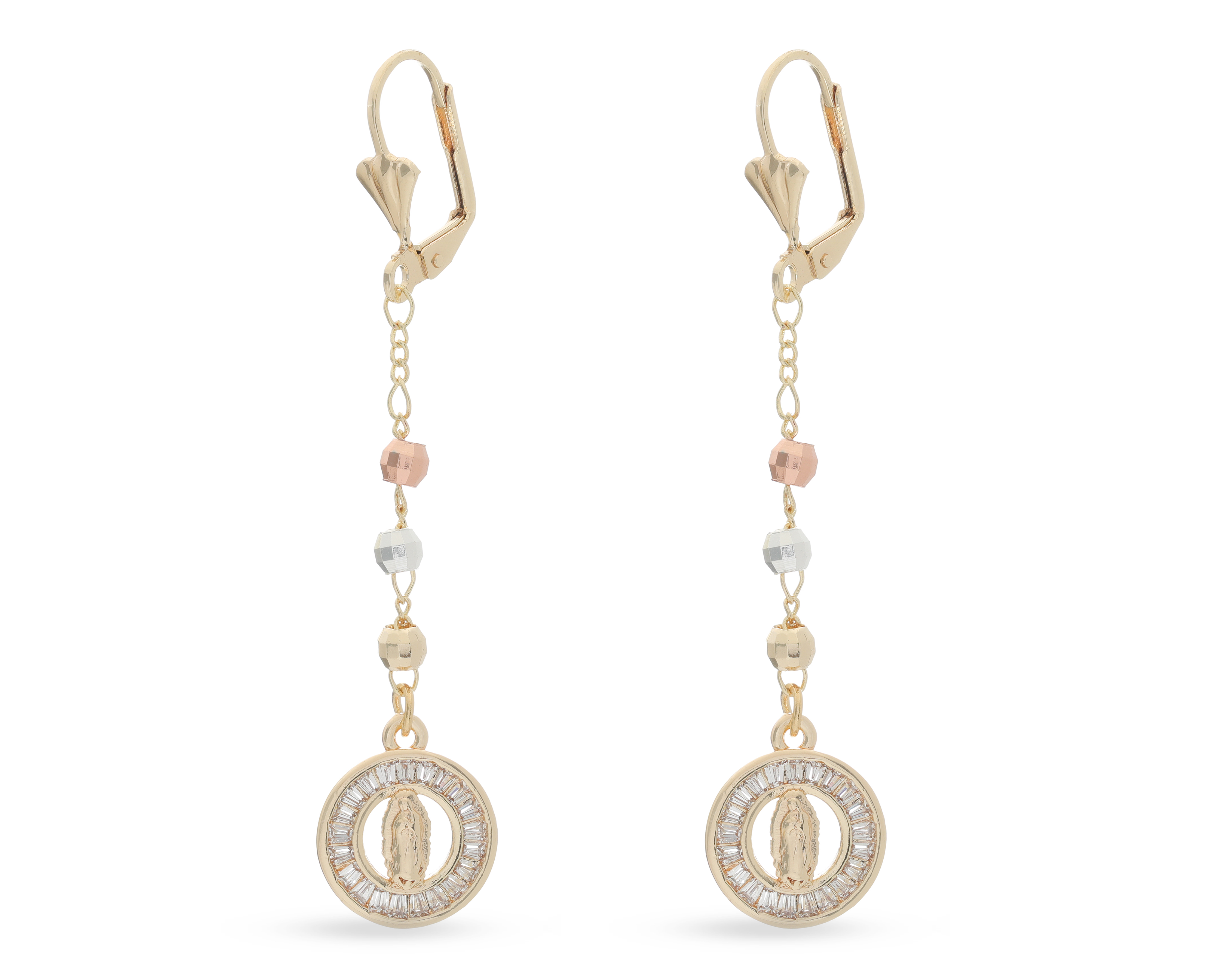 Aretes Chapa de Oro Zokko