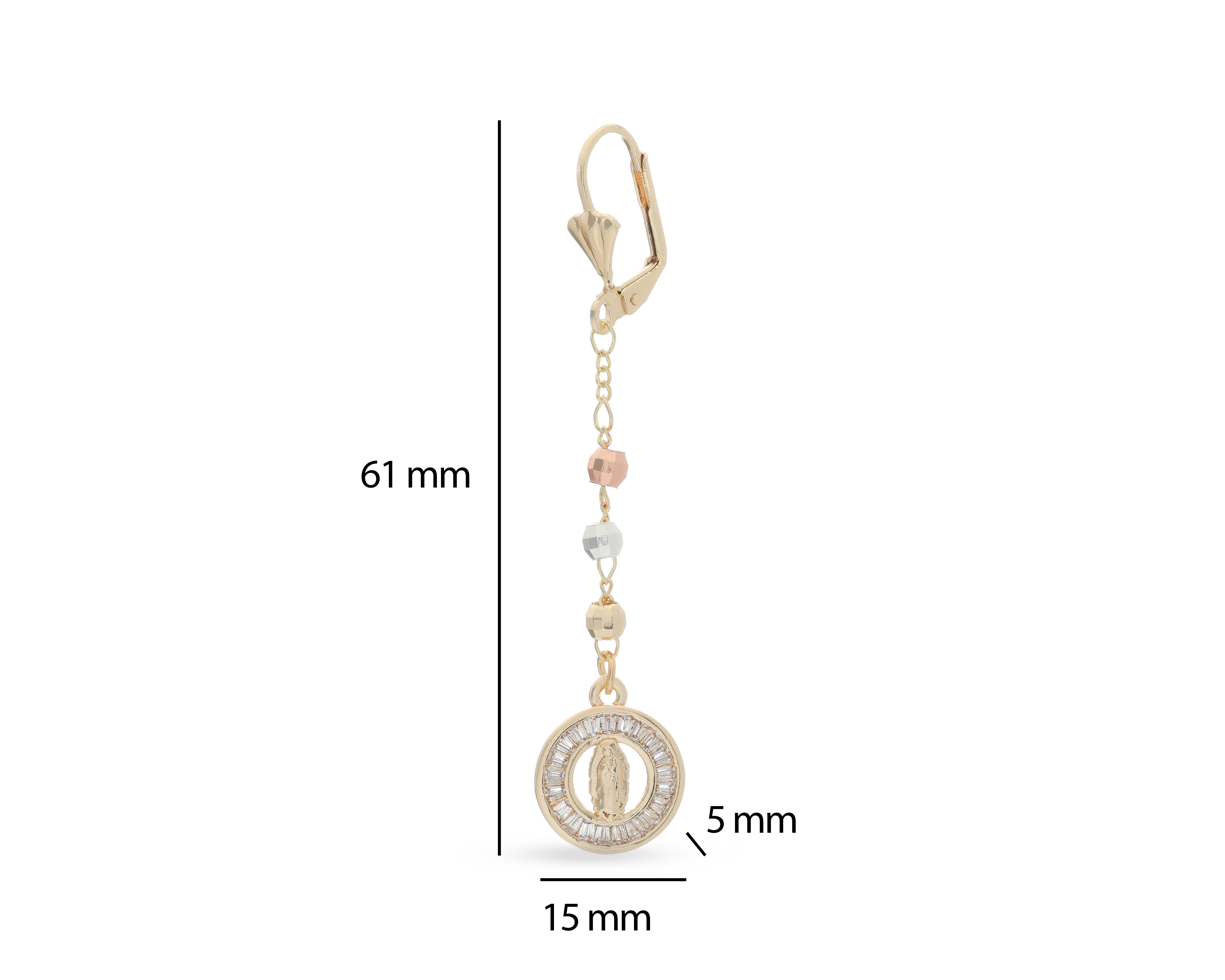 Foto 5 pulgar | Foto 4 | Aretes Chapa de Oro Zokko