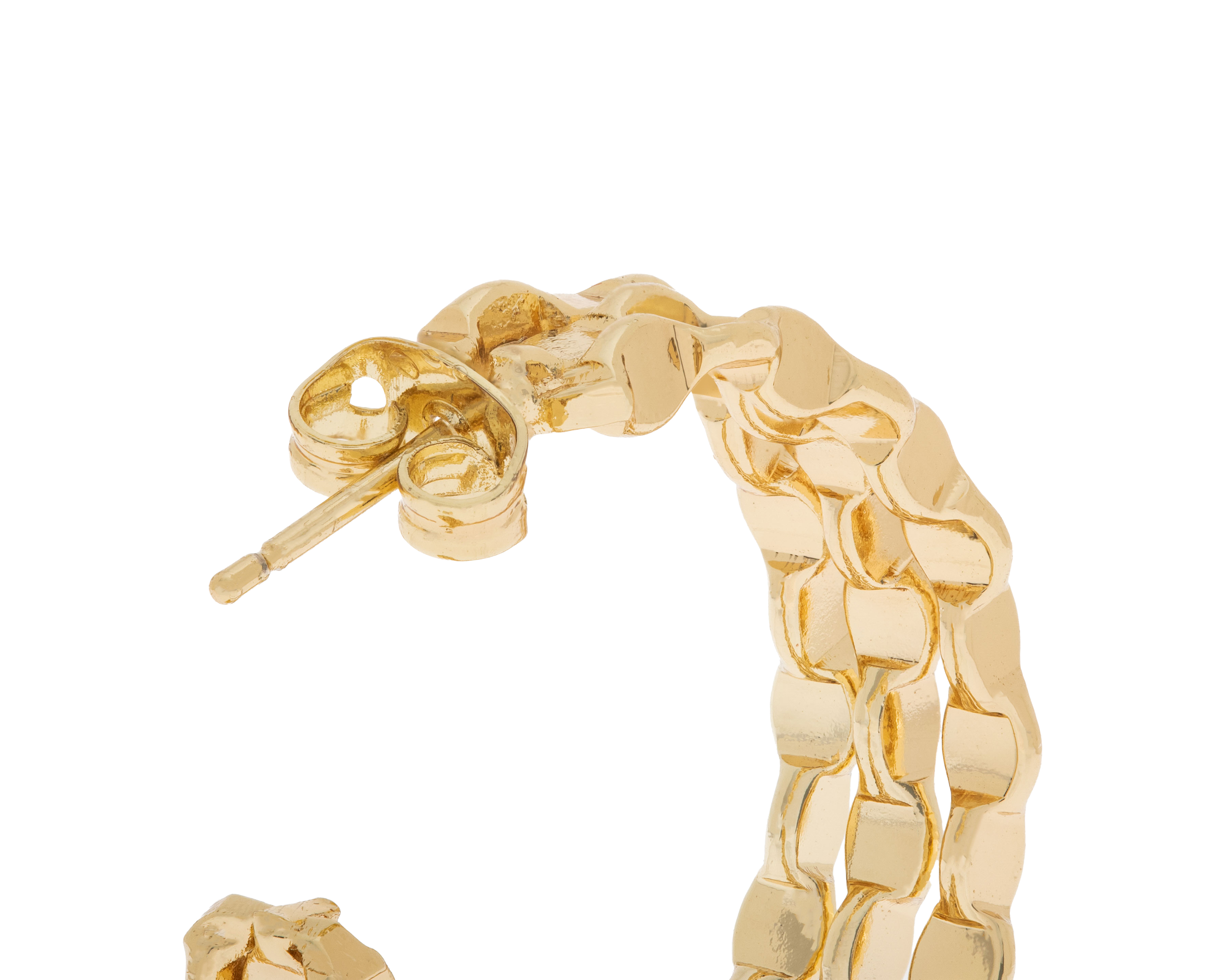 Foto 4 pulgar | Foto 3 | Arracadas Chapa de Oro Diseños CR