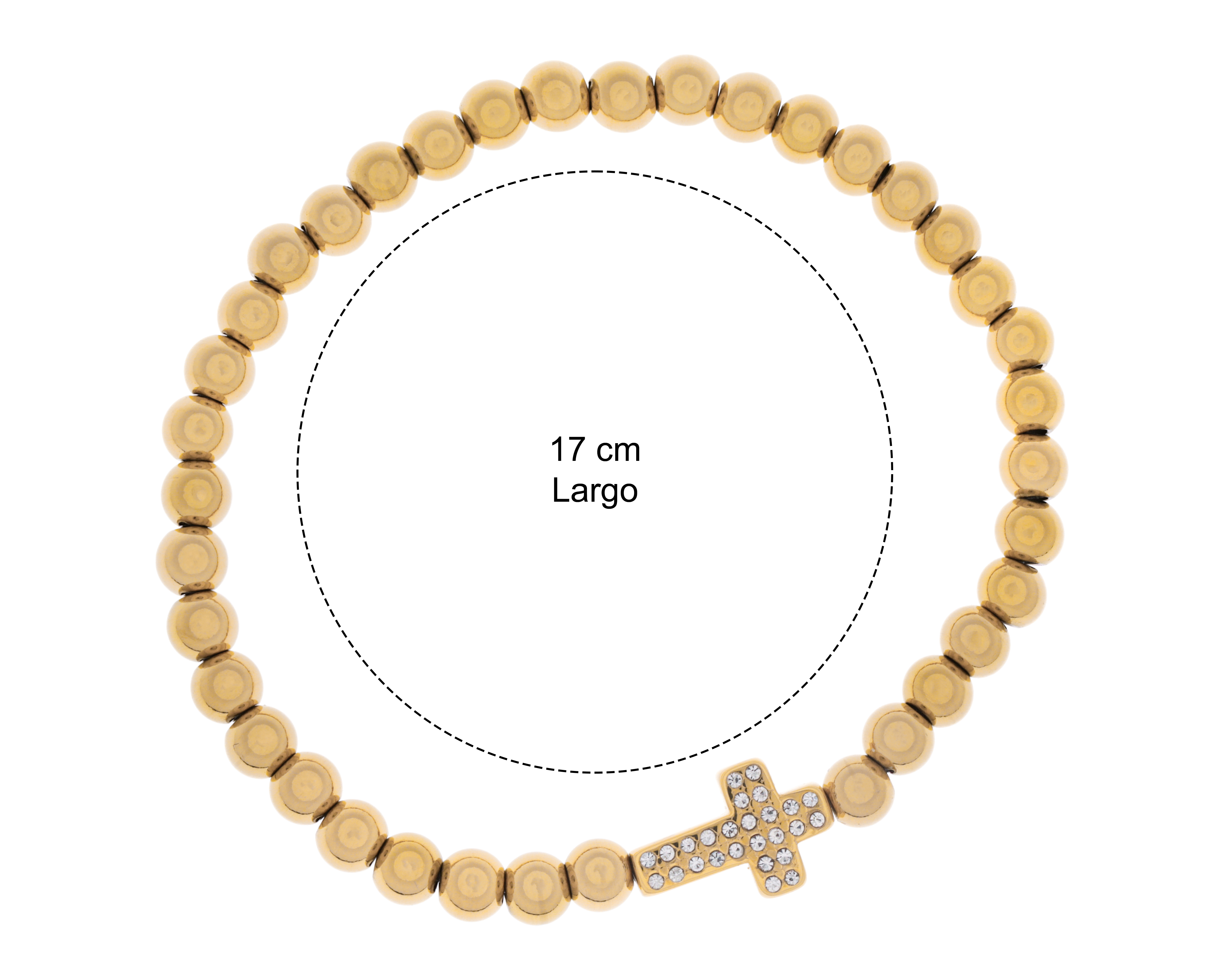 Foto 5 pulgar | Foto 4 | Pulsera de Acero Inoxidable con Chapa de Oro 18K Start