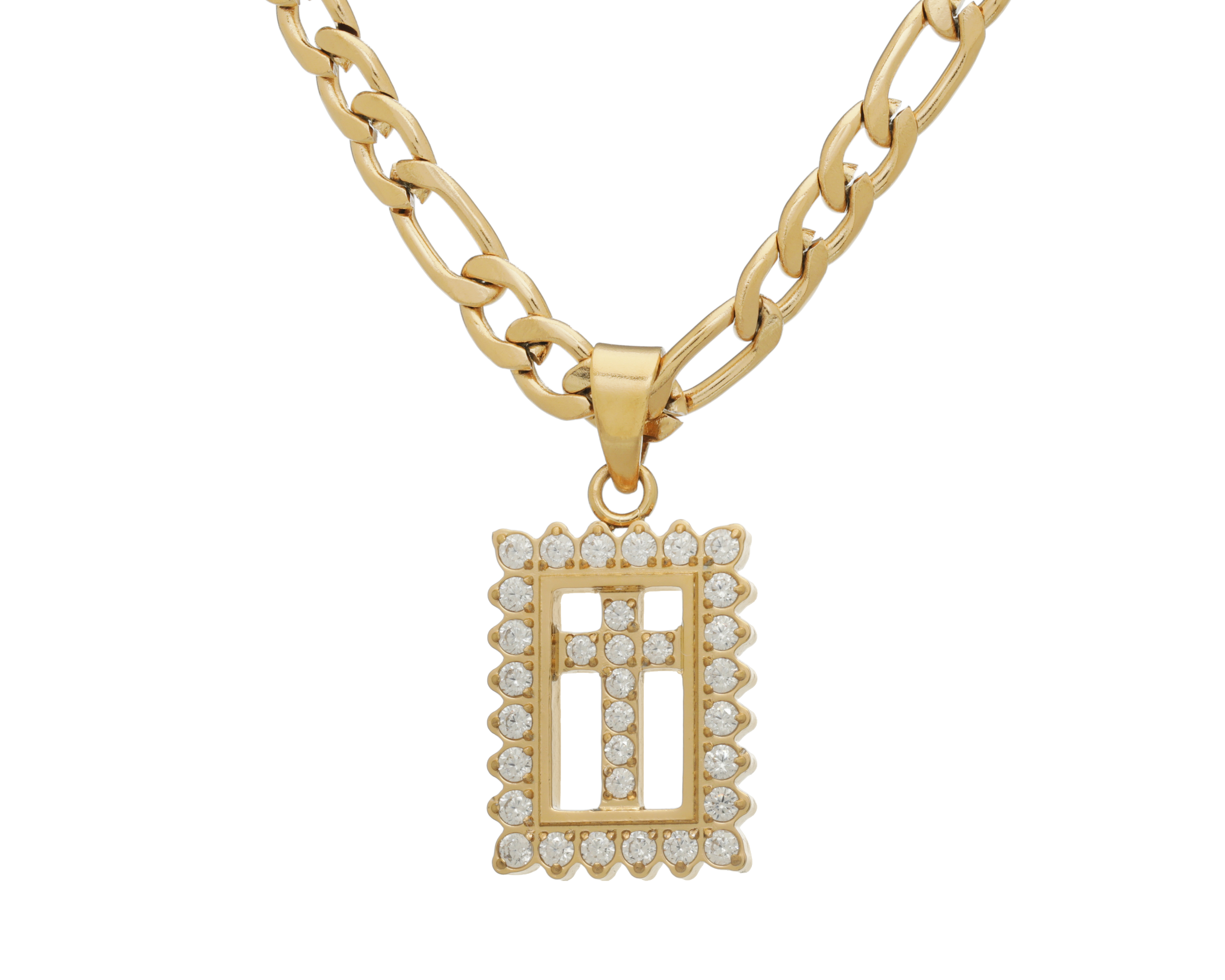 Foto 1 | Foto 1 | Collar de Acero Inoxidable con Chapa de Oro 18K Start