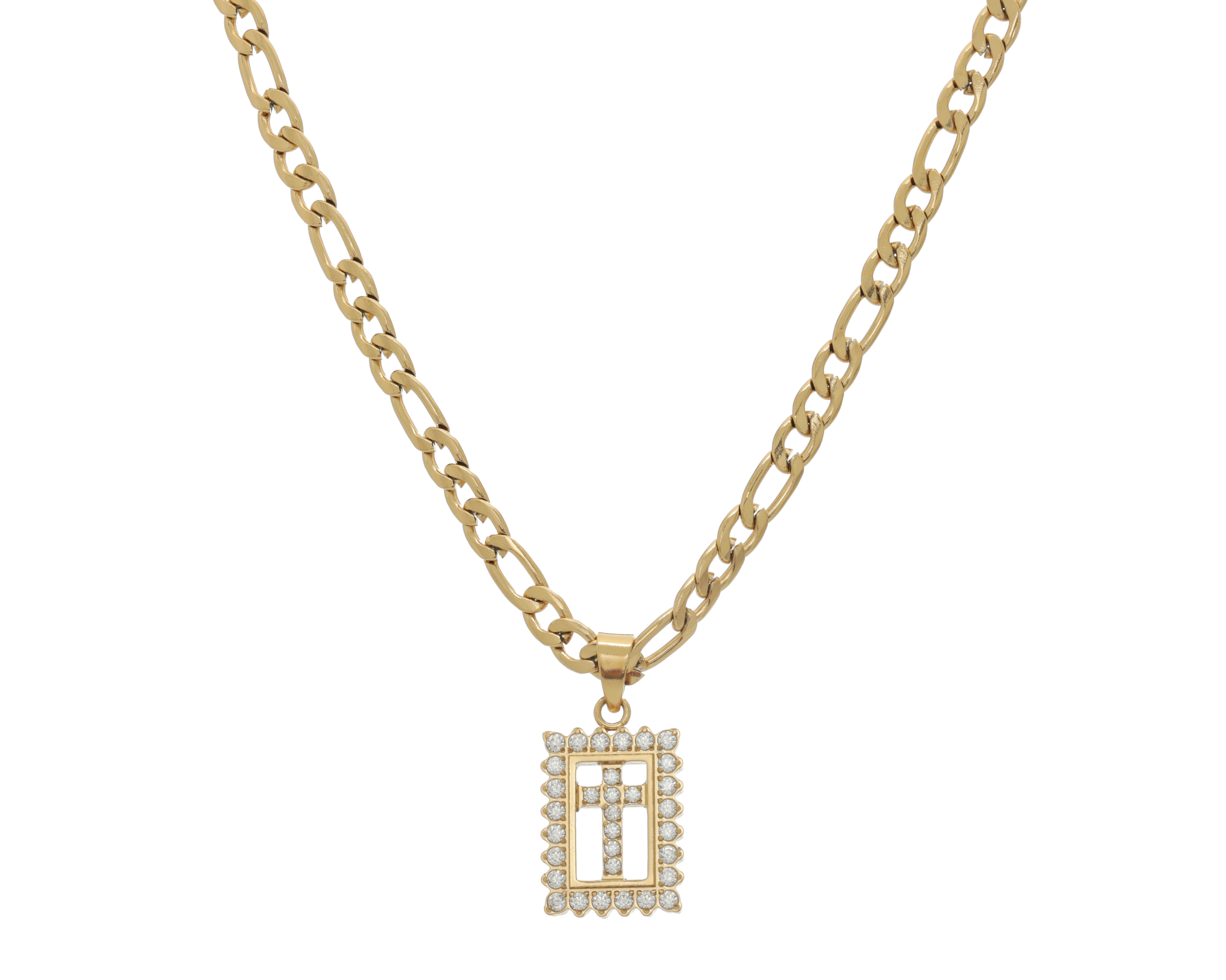 Foto 2 | Foto 2 | Collar de Acero Inoxidable con Chapa de Oro 18K Start