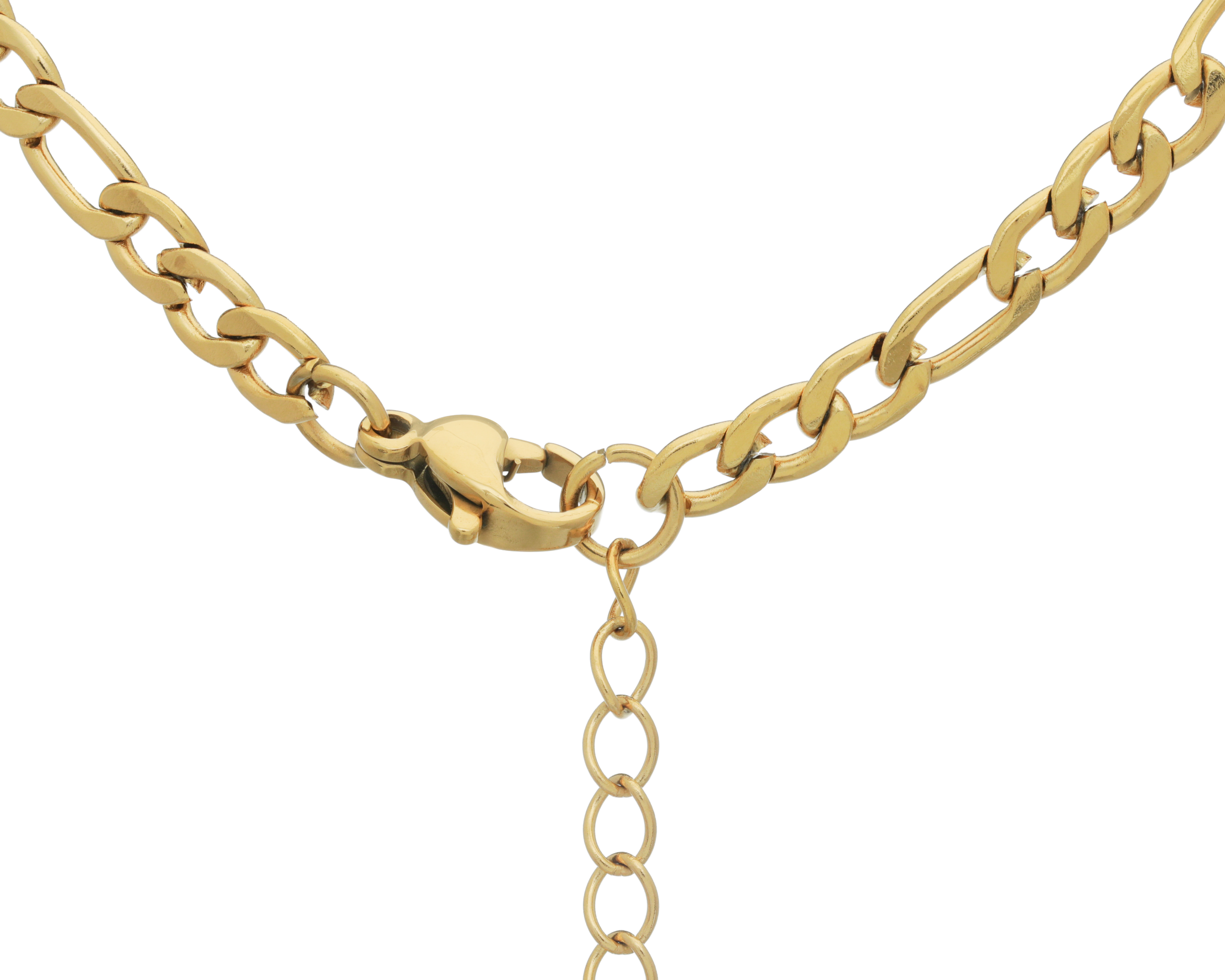 Foto 4 pulgar | Foto 3 | Collar de Acero Inoxidable con Chapa de Oro 18K Start