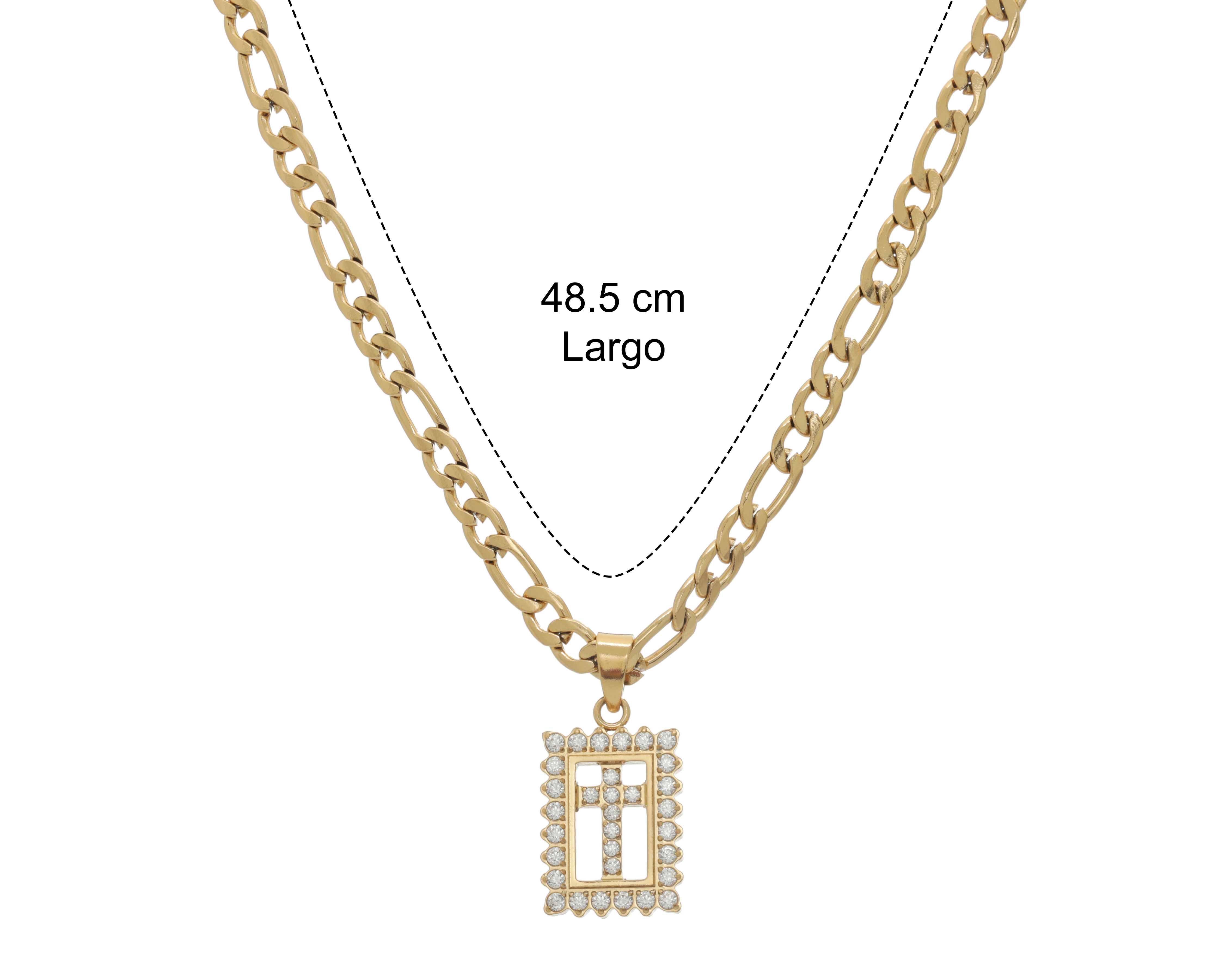 Foto 6 | Foto 6 | Collar de Acero Inoxidable con Chapa de Oro 18K Start