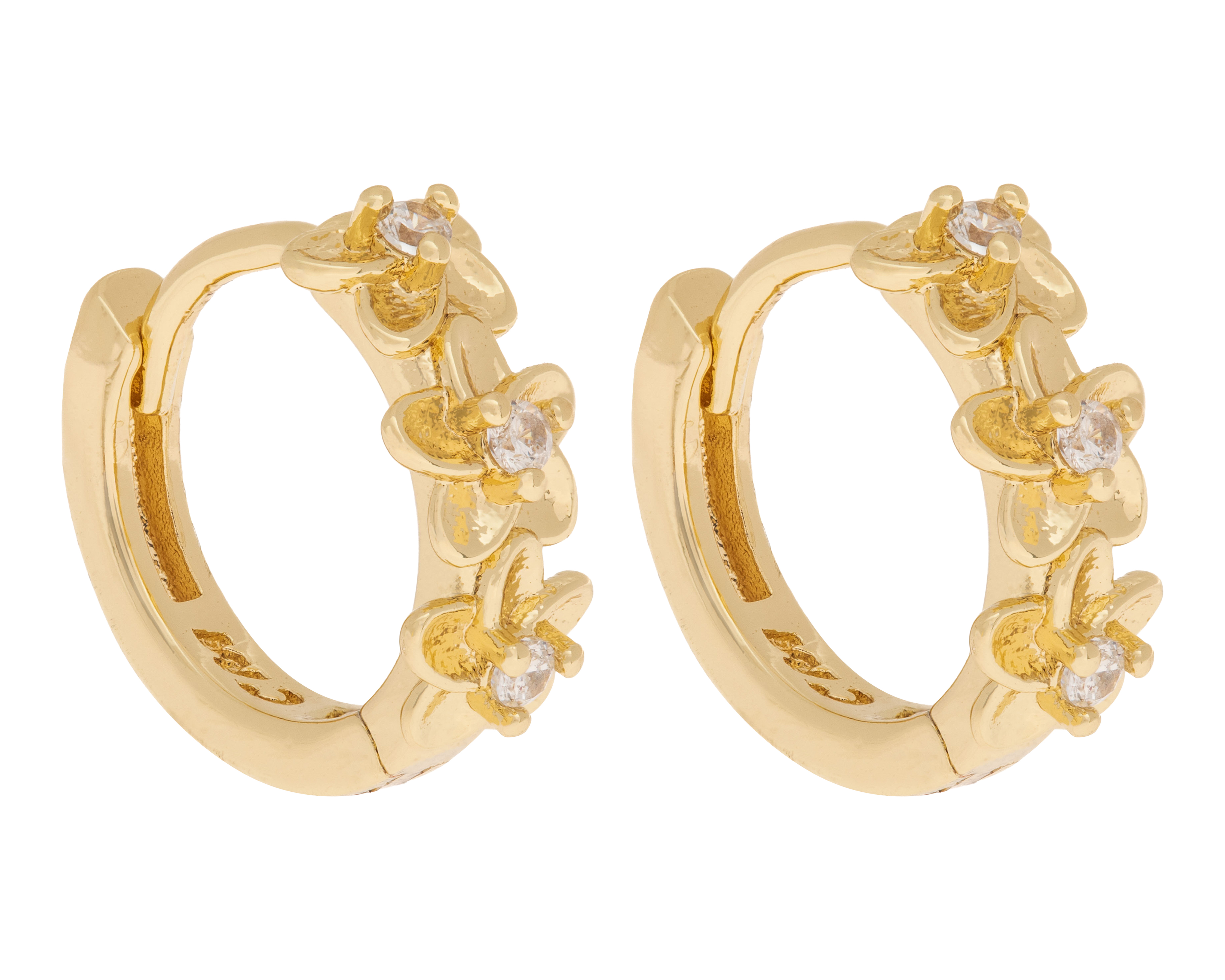 Foto 2 | Foto 2 | Aretes de Chapa de Oro Plafer