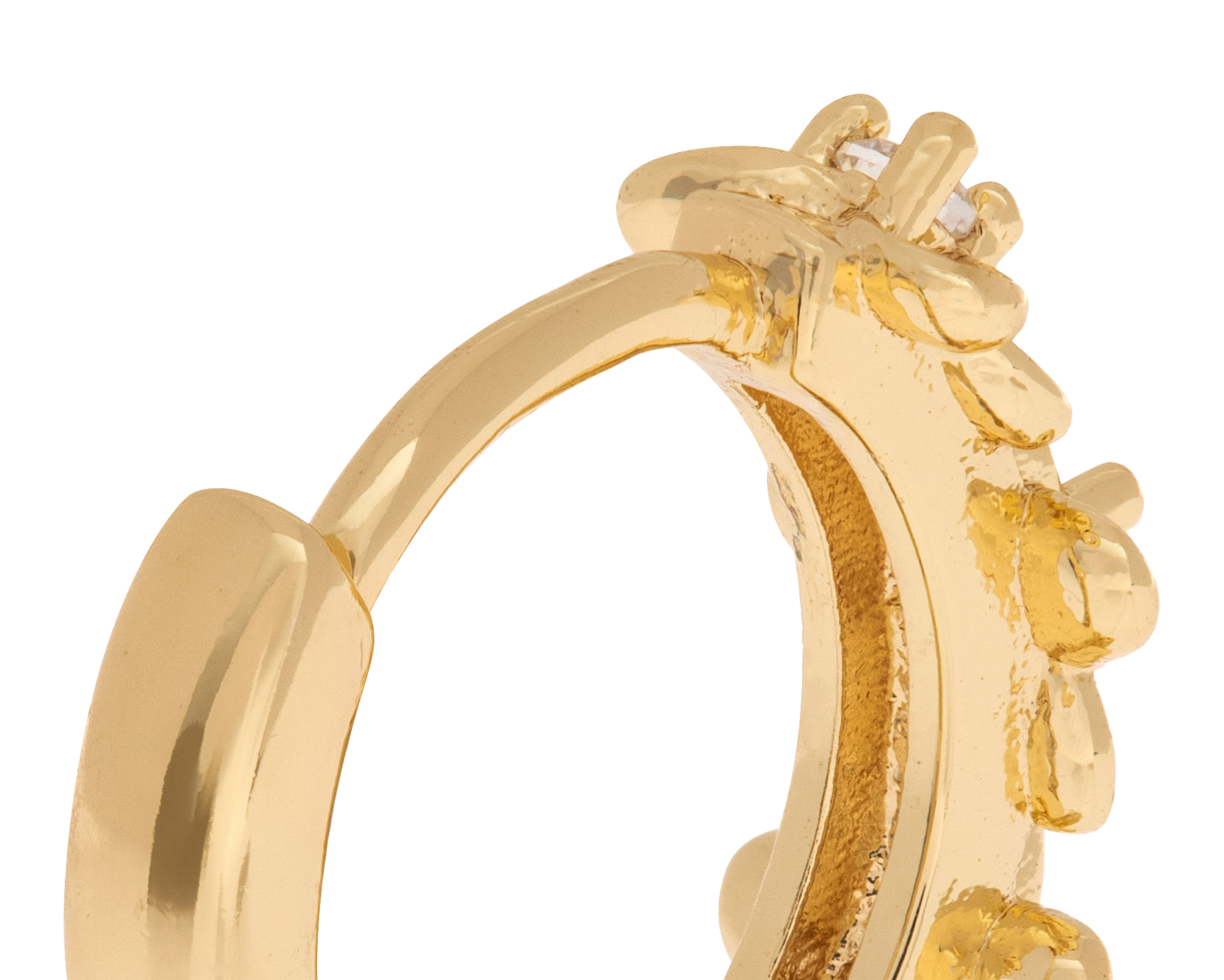Foto 3 | Foto 3 | Aretes de Chapa de Oro Plafer