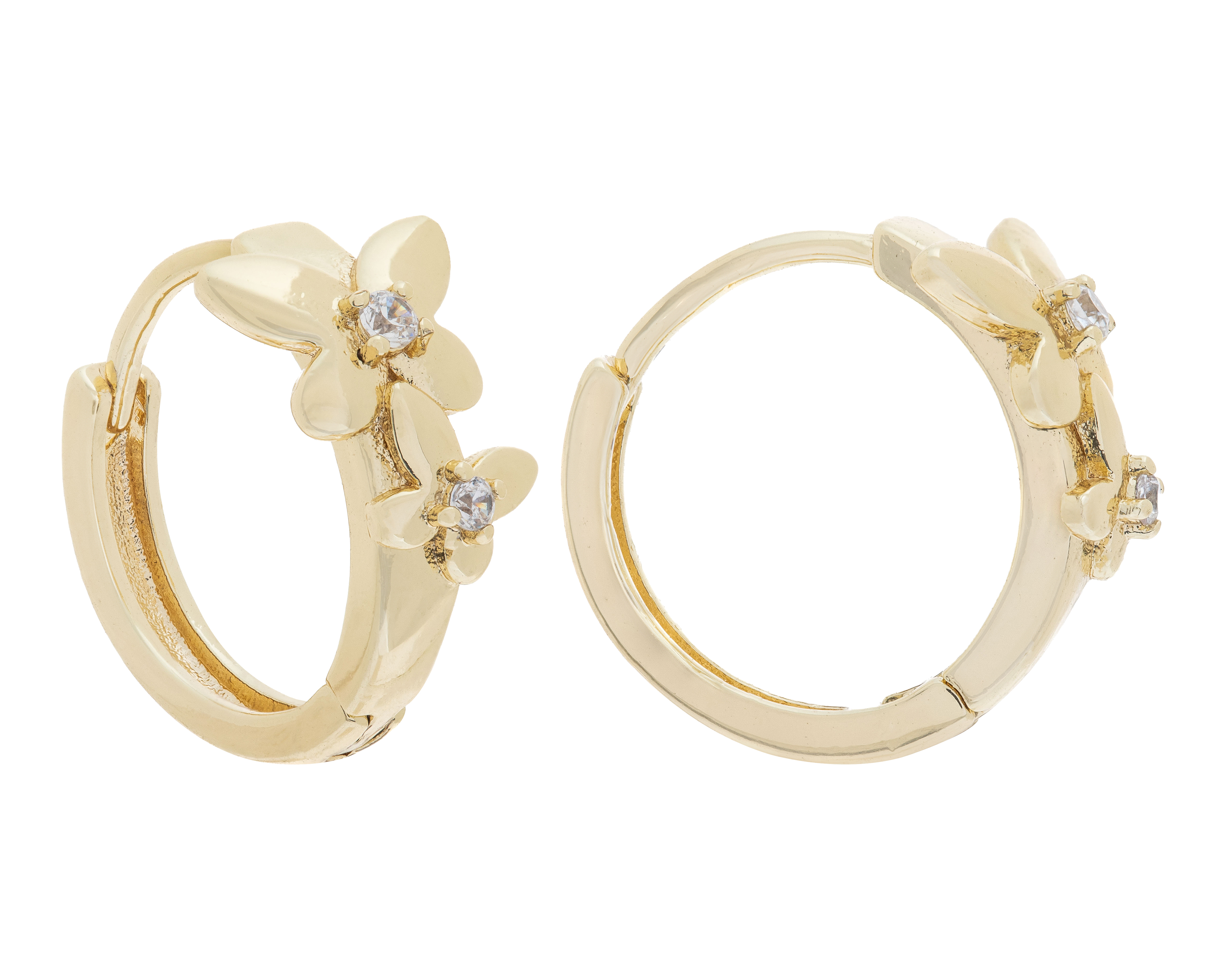 Aretes de Chapa de Oro Plafer