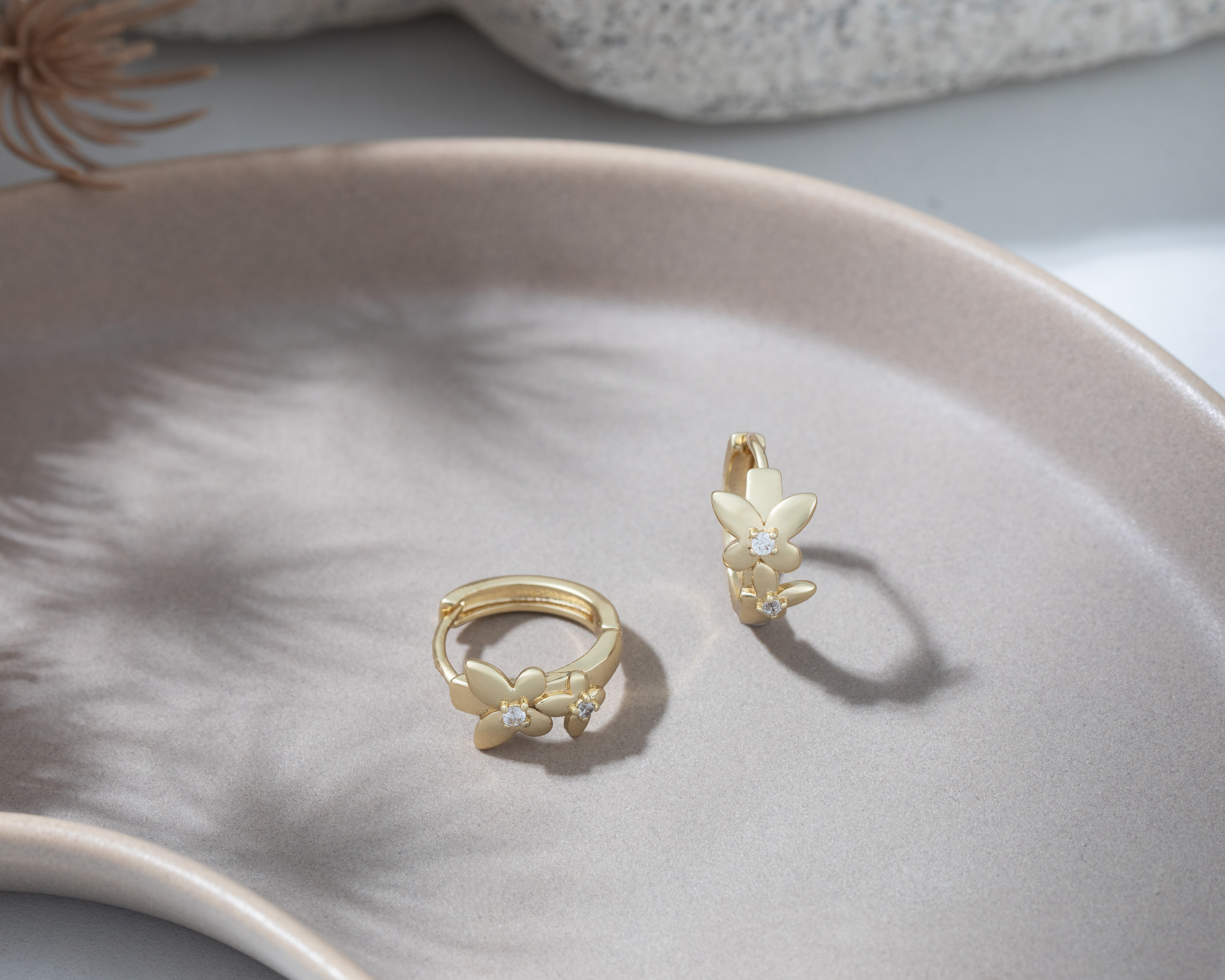 Foto 4 | Foto 4 | Aretes de Chapa de Oro Plafer