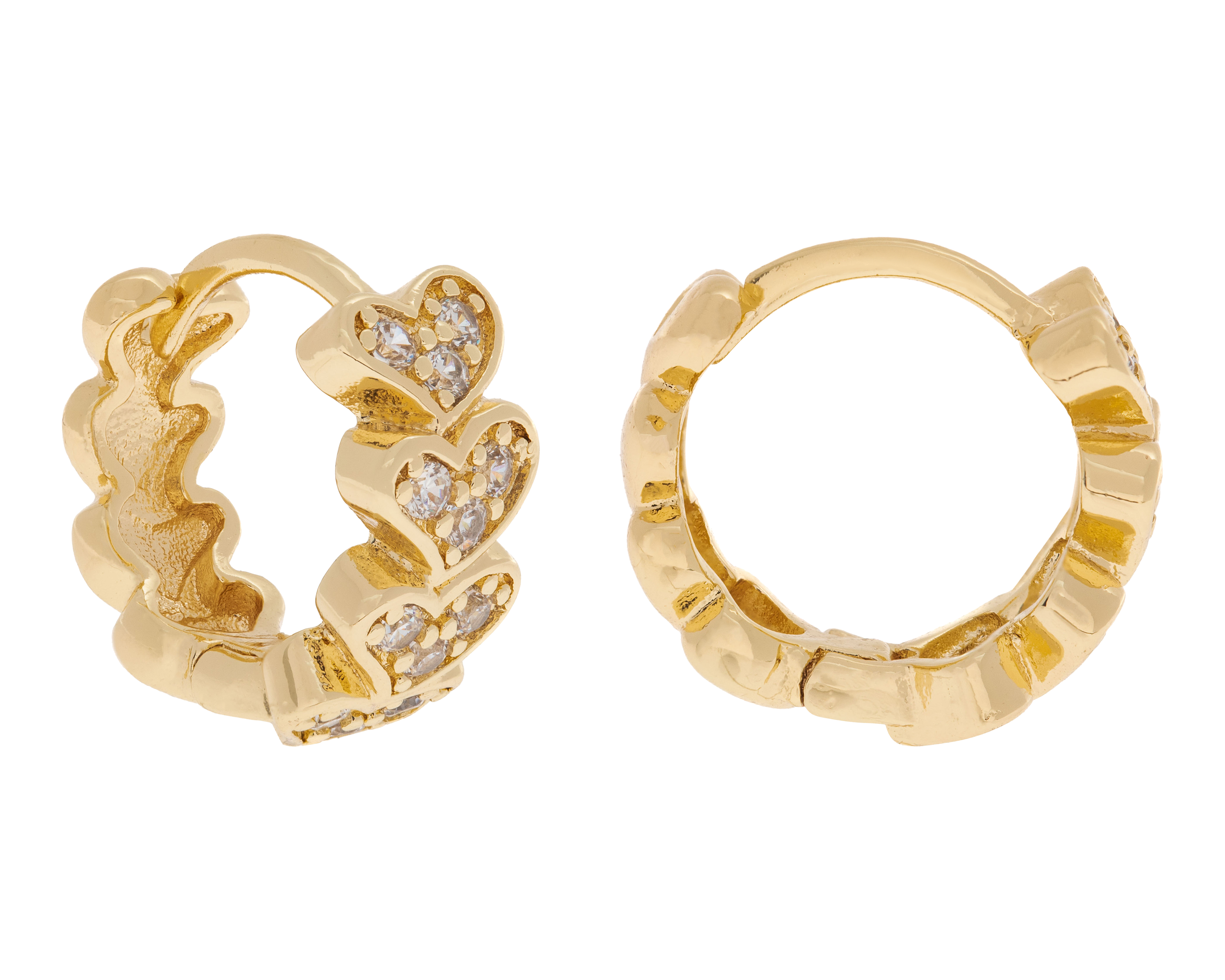 Aretes de Chapa de Oro Plafer