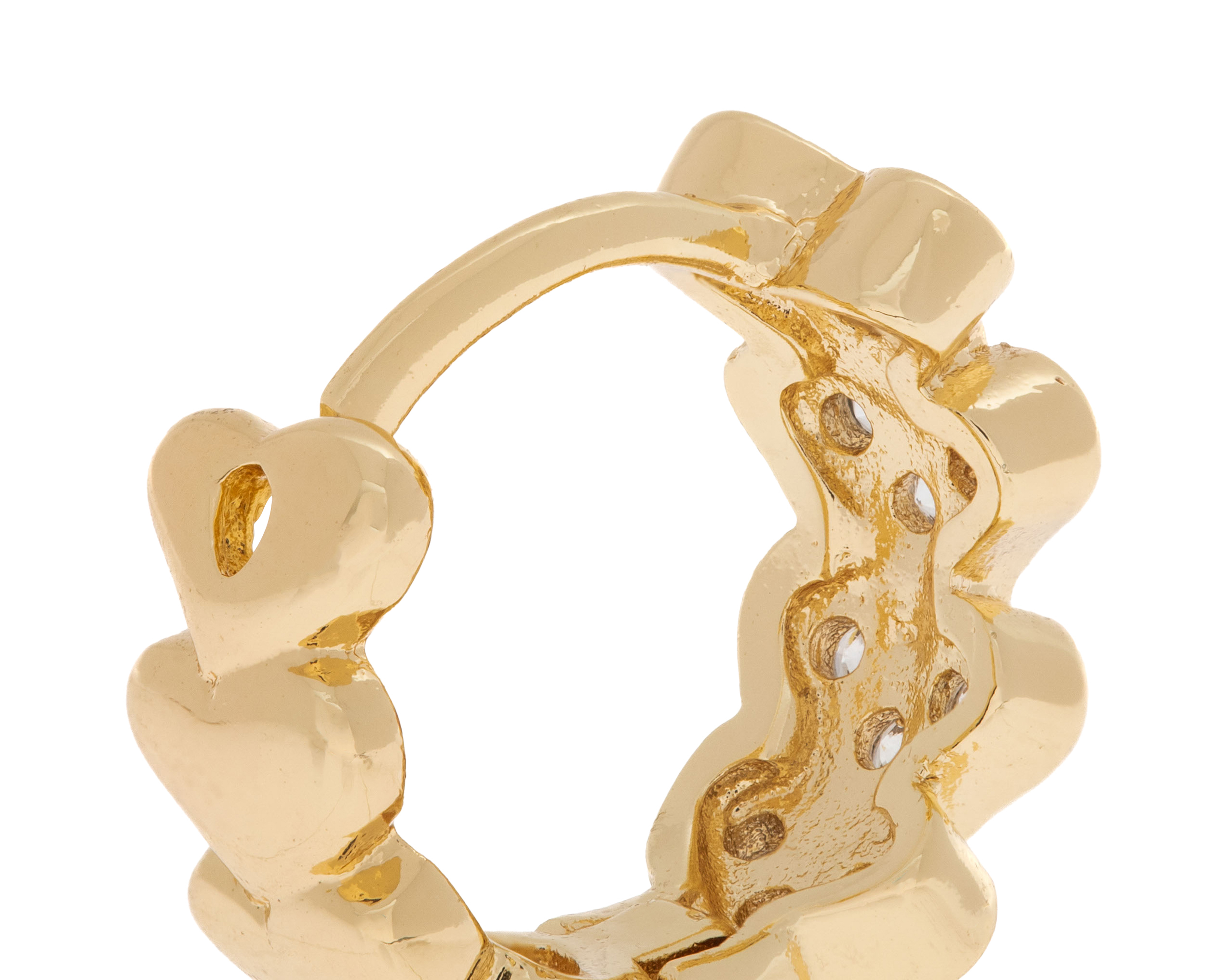 Foto 4 pulgar | Foto 3 | Aretes de Chapa de Oro Plafer