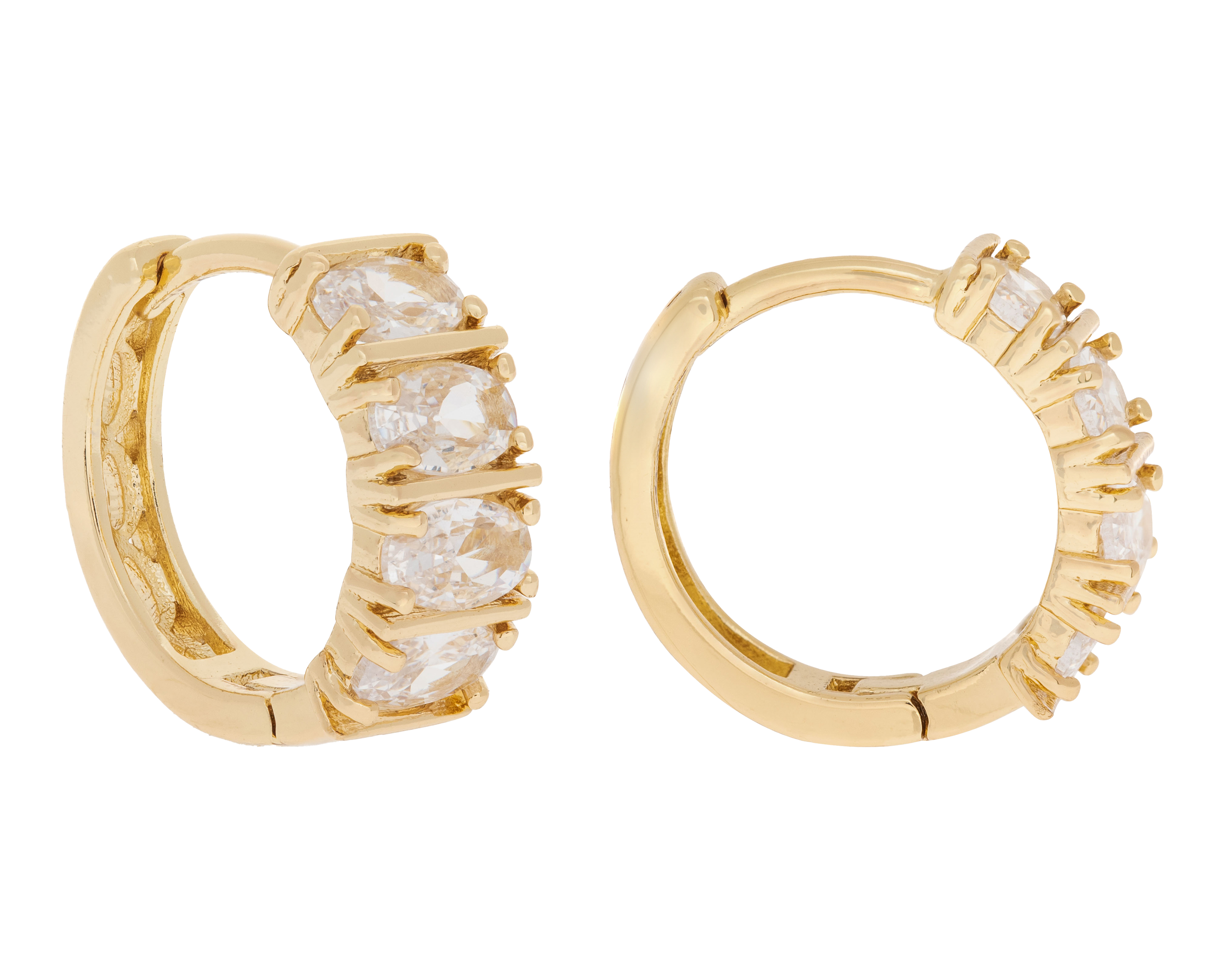Aretes de Chapa de Oro Plafer