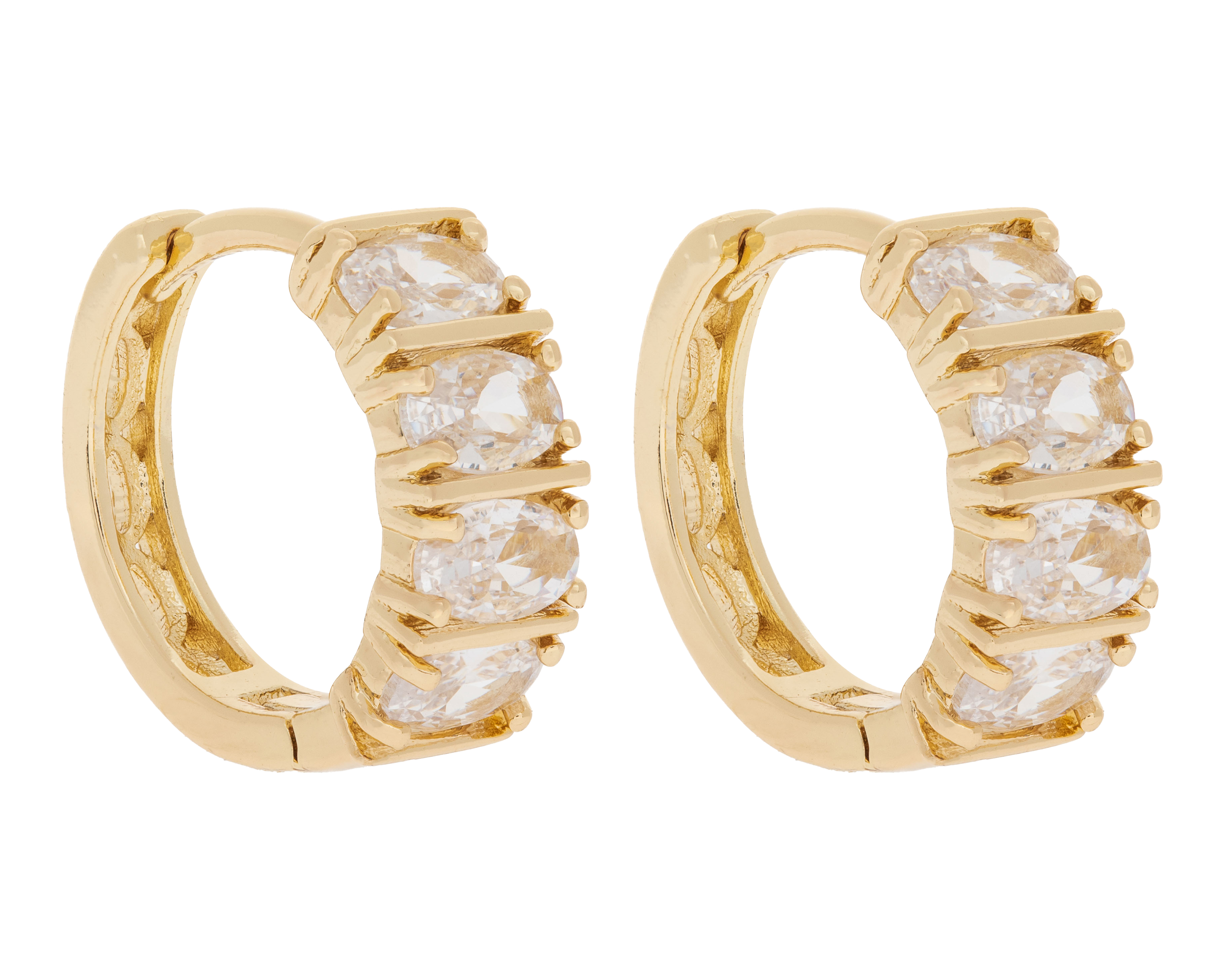 Foto 2 | Foto 2 | Aretes de Chapa de Oro Plafer