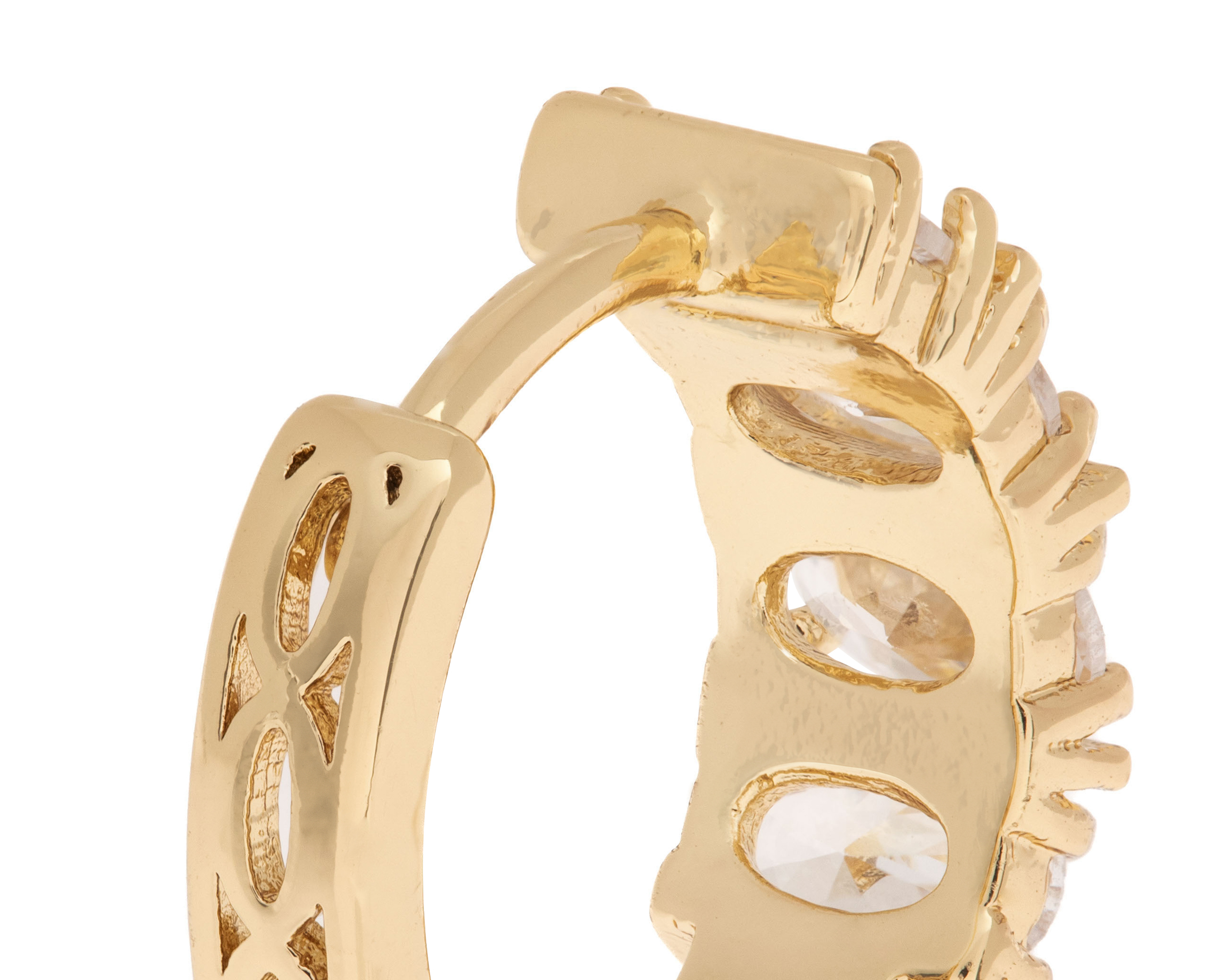 Foto 4 pulgar | Foto 3 | Aretes de Chapa de Oro Plafer