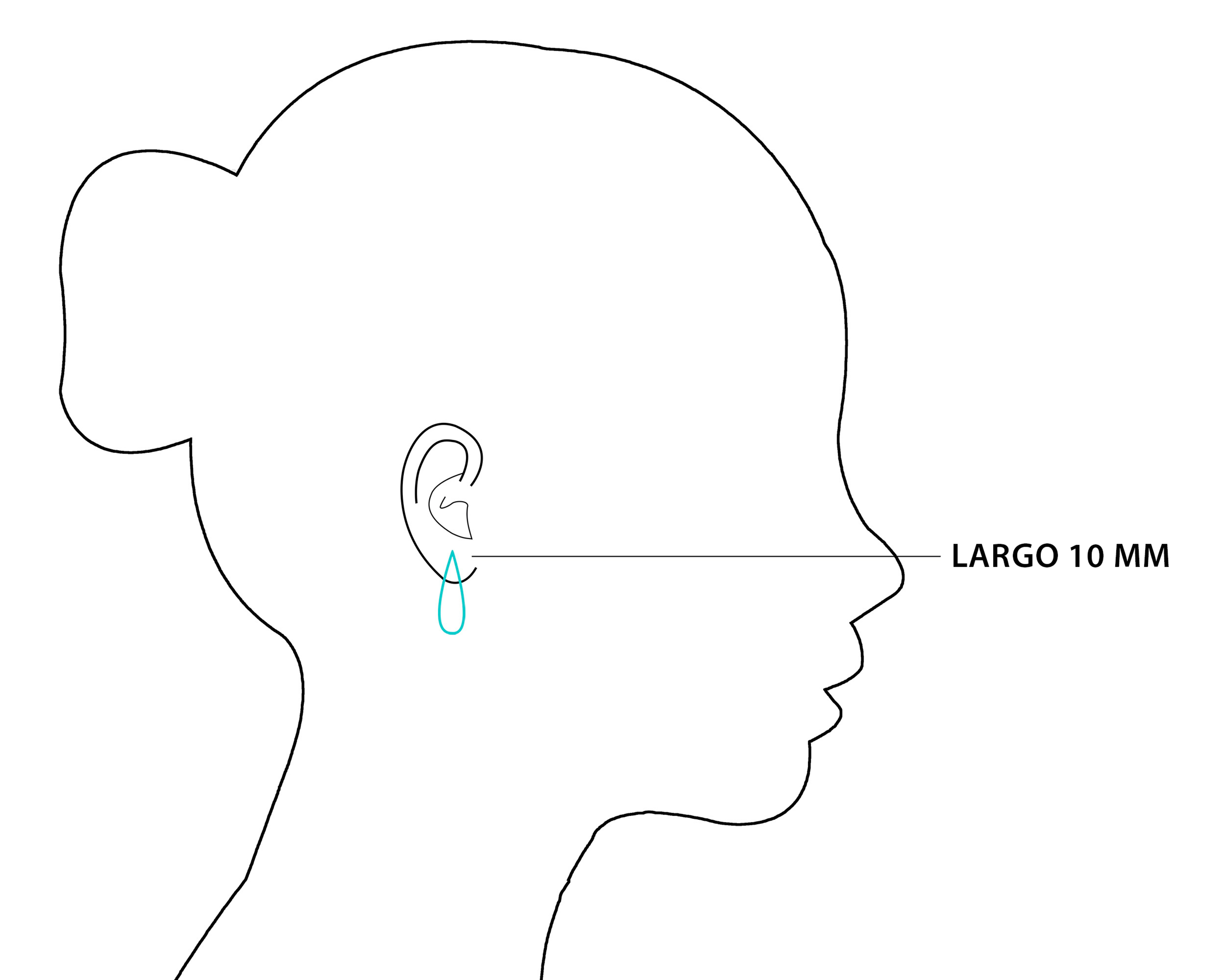 Foto 5 | Foto 5 | Aretes de Chapa de Oro Plafer