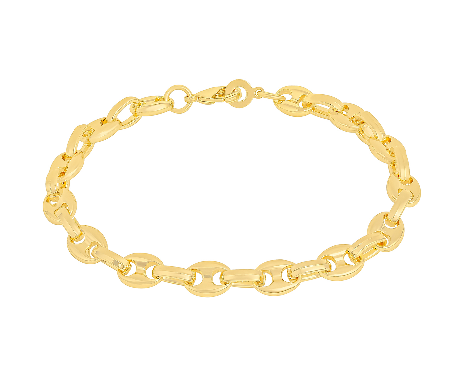 Pulsera Chapa de Oro Plafer