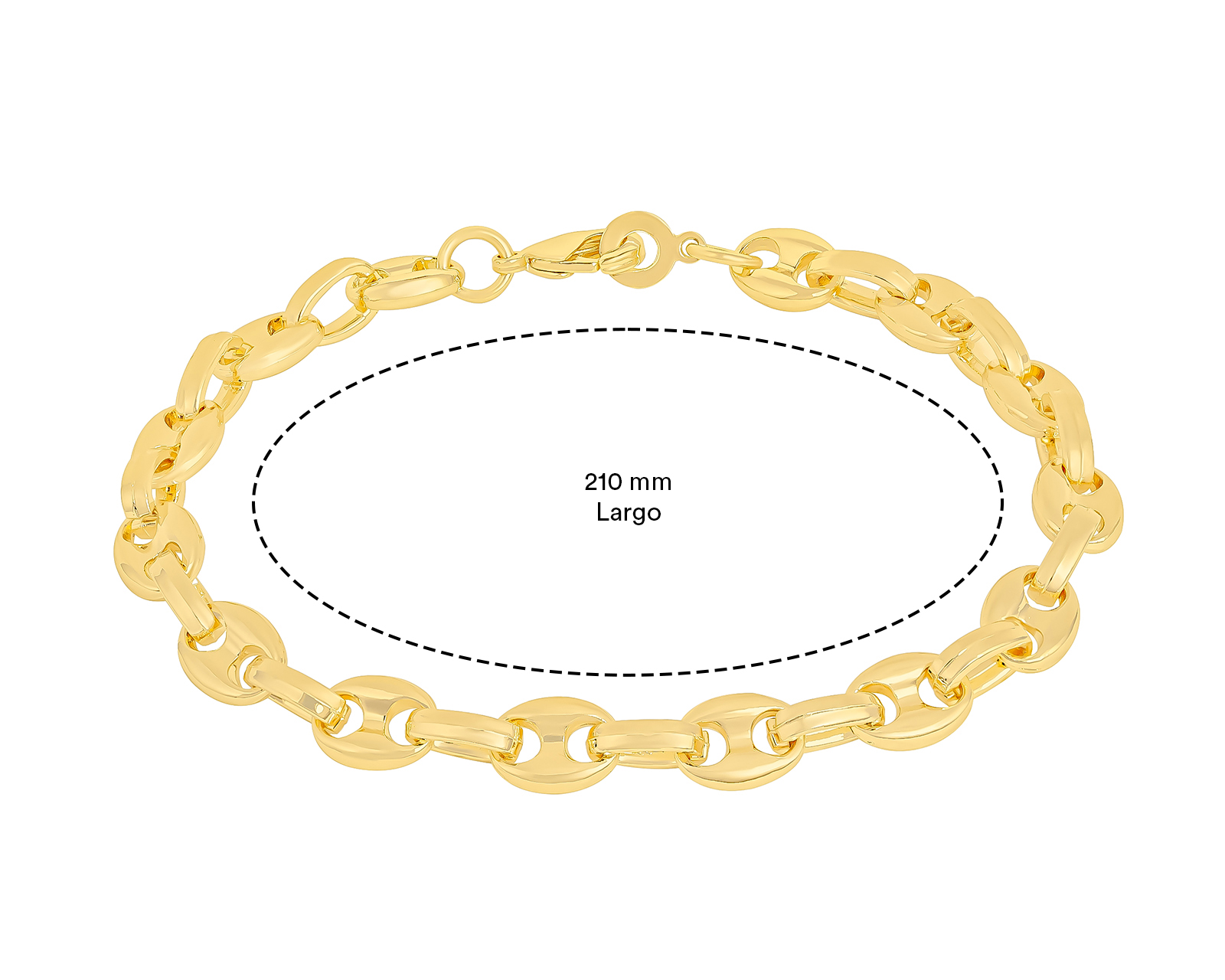 Foto 5 | Foto 5 | Pulsera Chapa de Oro Plafer
