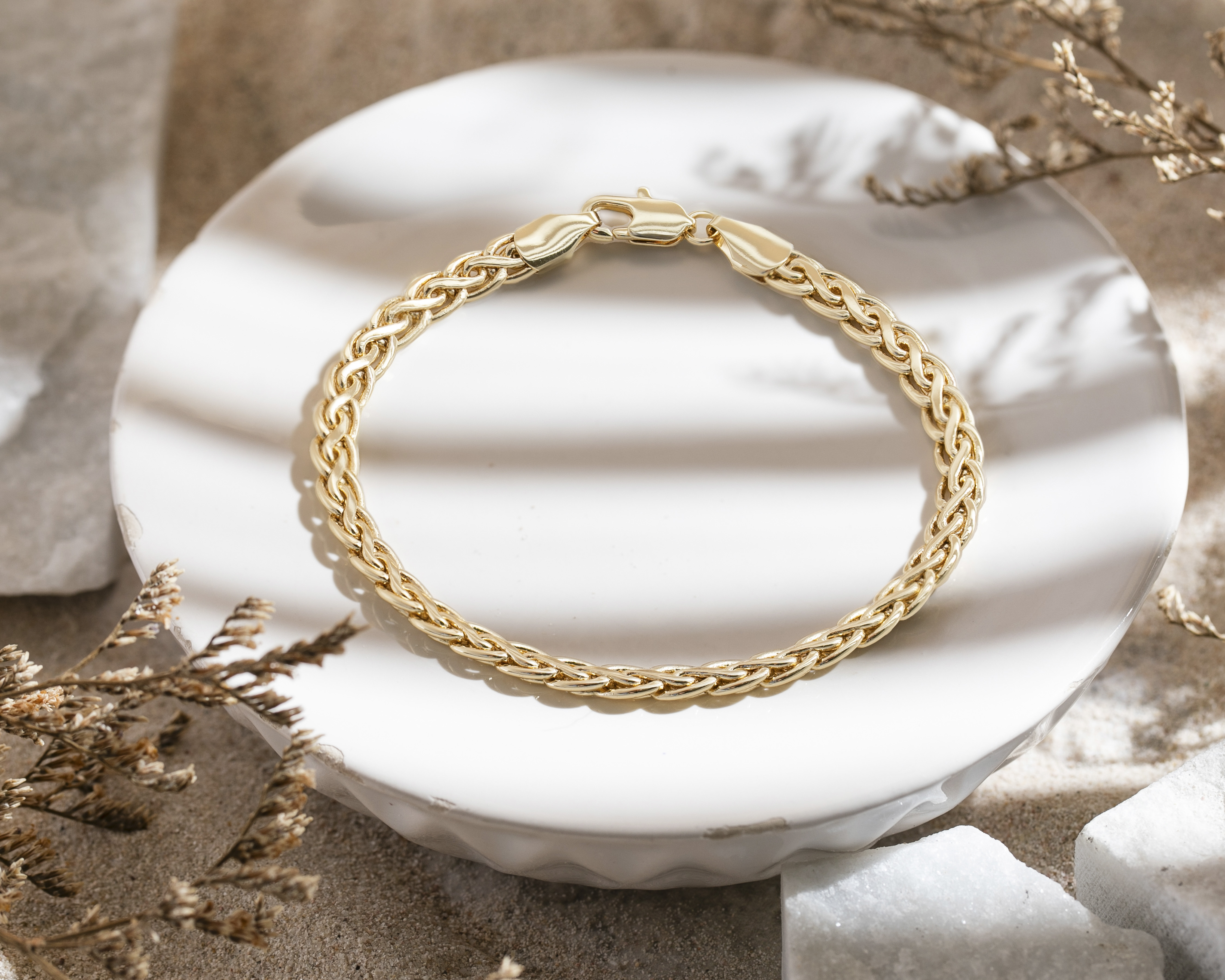 Foto 4 | Foto 4 | Pulsera de Chapa de Oro Plafer
