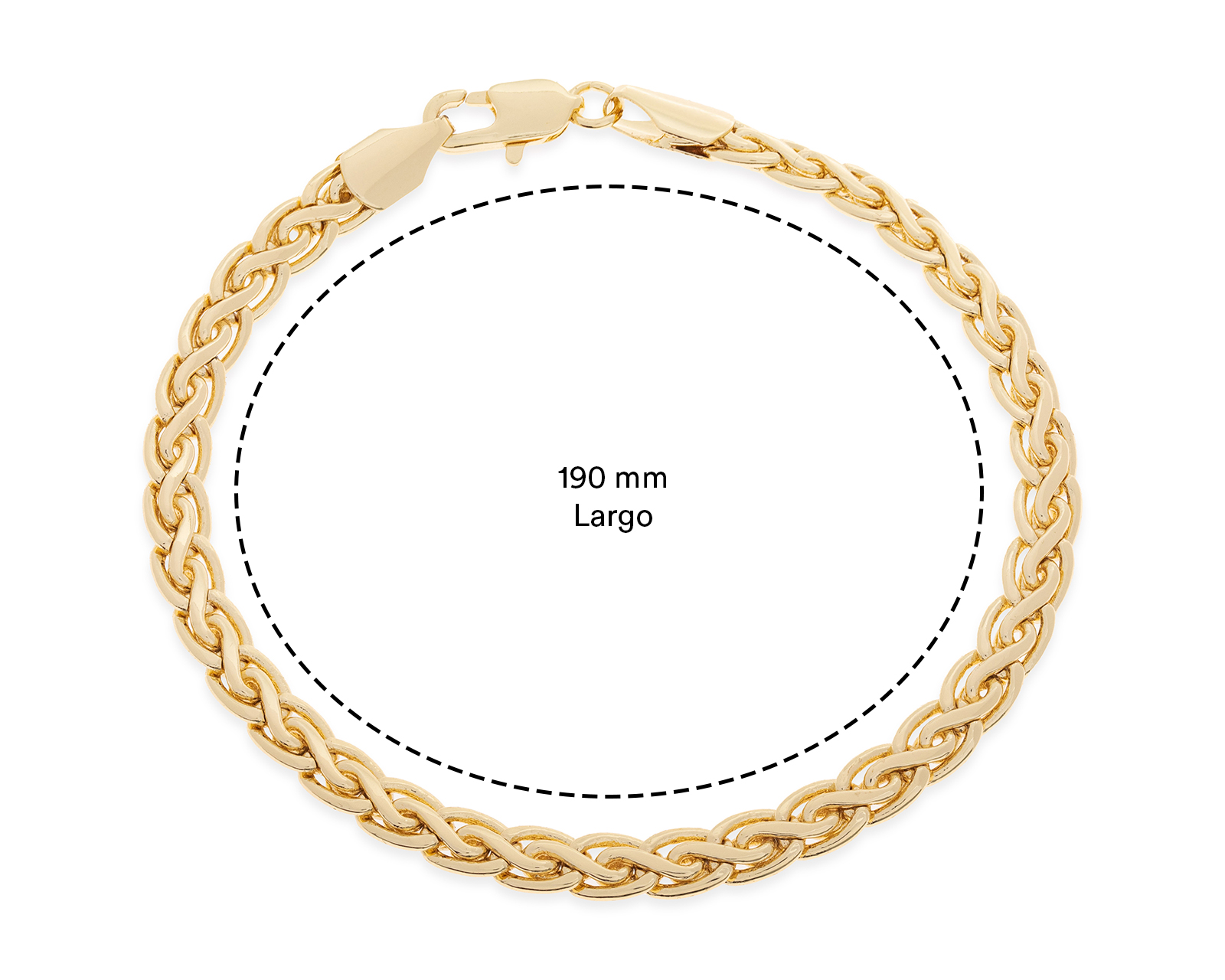 Foto 5 | Foto 5 | Pulsera de Chapa de Oro Plafer