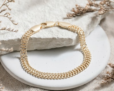 Foto 4 | Foto 4 | Pulsera de Chapa de Oro Plafer