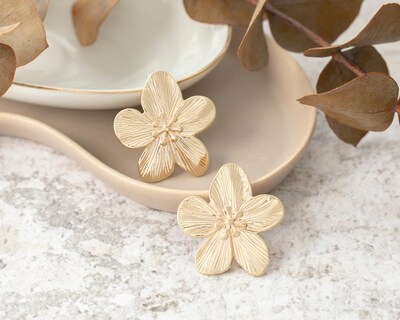 Foto 4 | Foto 4 | Aretes de Chapa de Oro Plafer