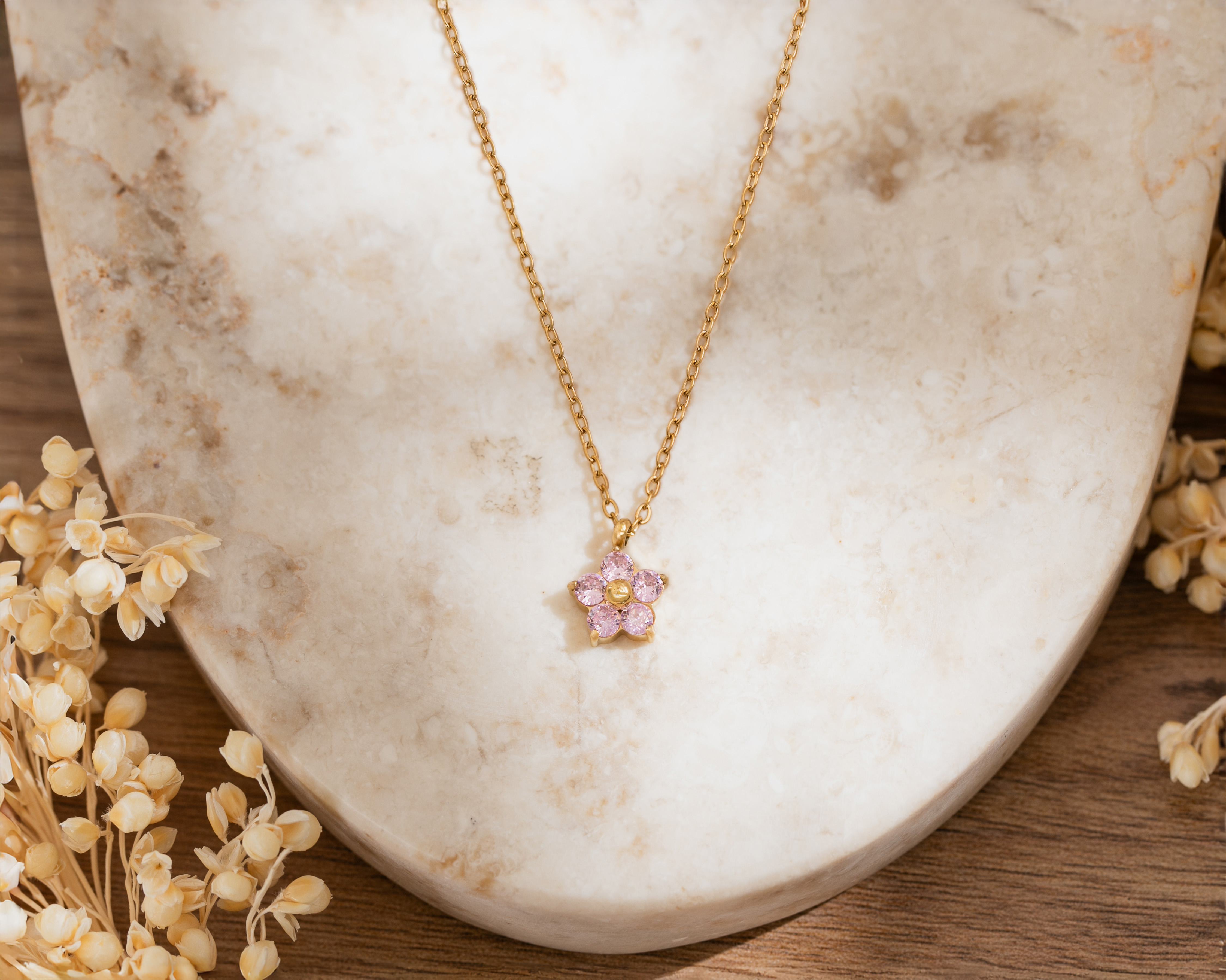 Foto 4 | Foto 4 | Collar de Flor Chapa de Oro 18K Ason