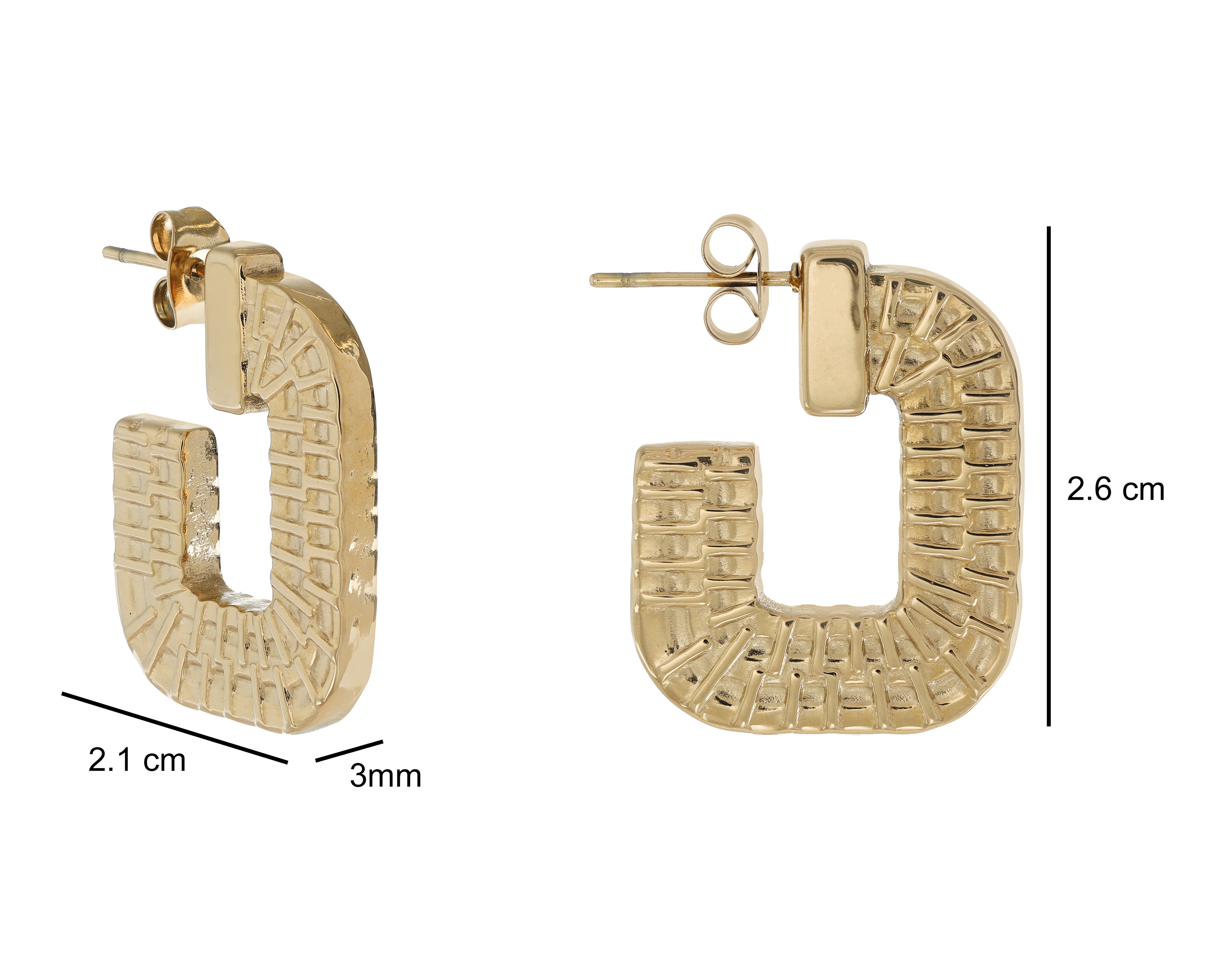 Foto 5 | Foto 5 | Arracadas Chapa de Oro 18k Jennifer Lopez