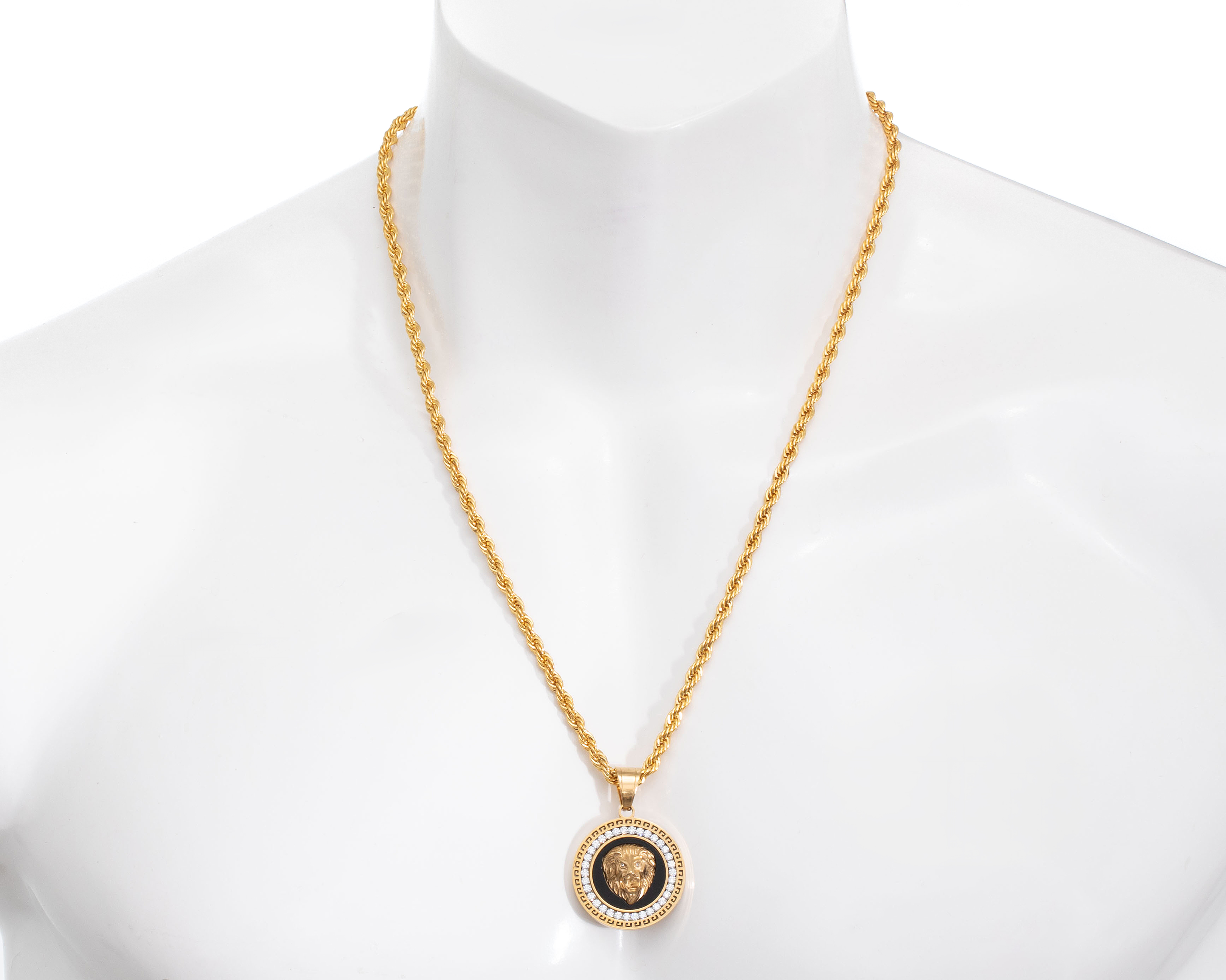 Foto 5 pulgar | Foto 4 | Collar Chapa de Oro Steeltime