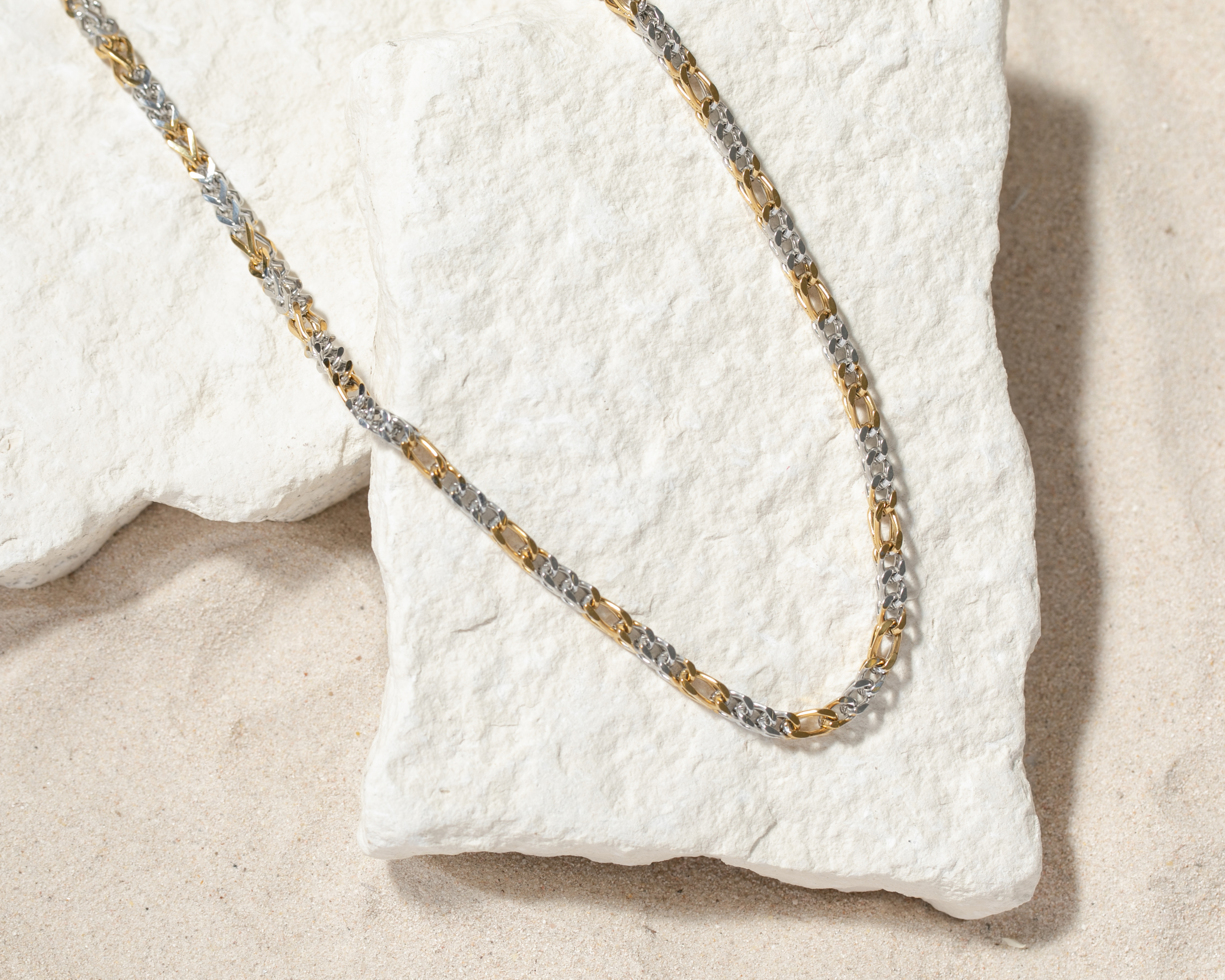 Foto 6 pulgar | Foto 5 | Cadena Chapa de Oro Steeltime