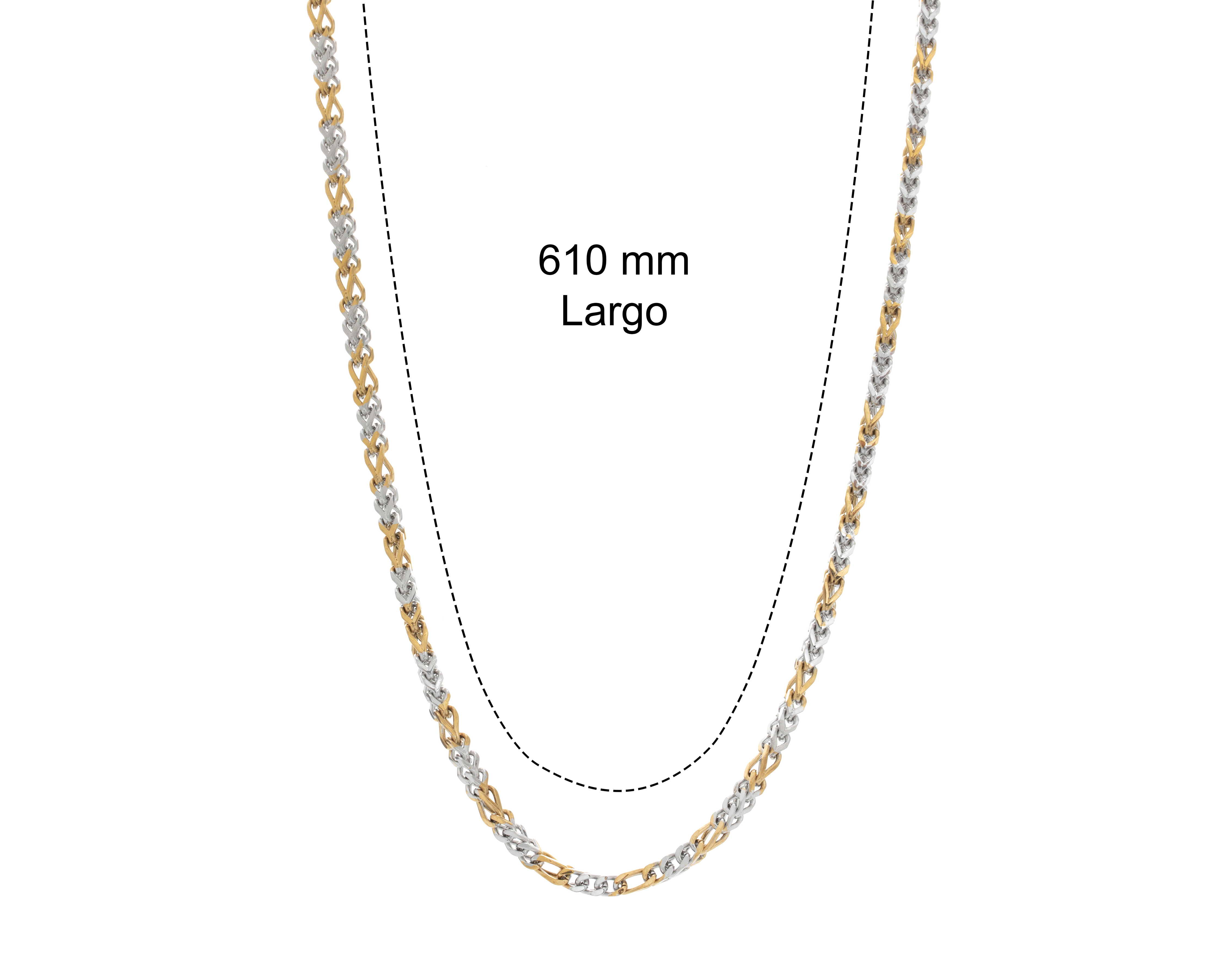 Foto 6 | Foto 6 | Cadena Chapa de Oro Steeltime