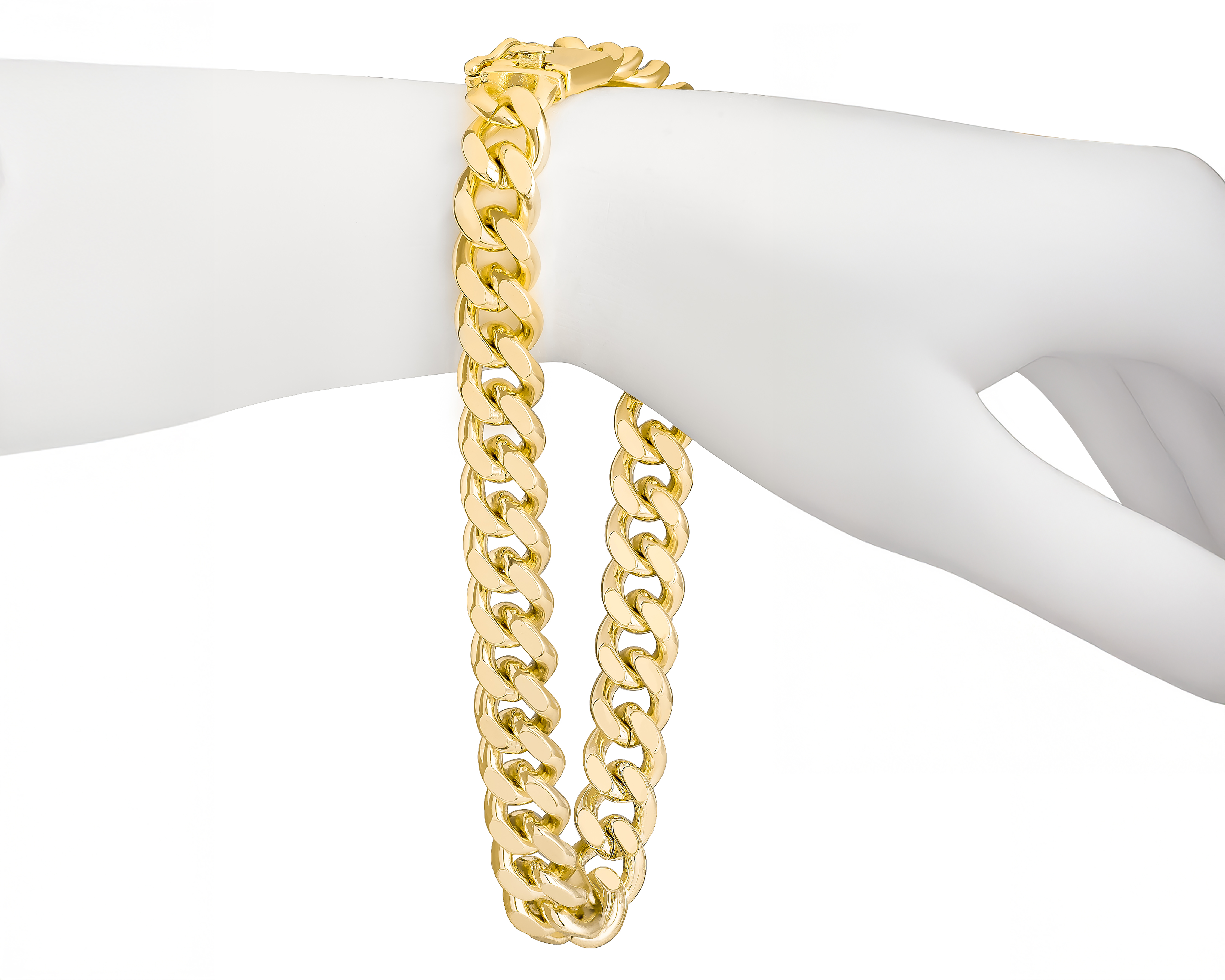 Foto 5 pulgar | Foto 4 | Pulsera de Chapa de Oro Plafer