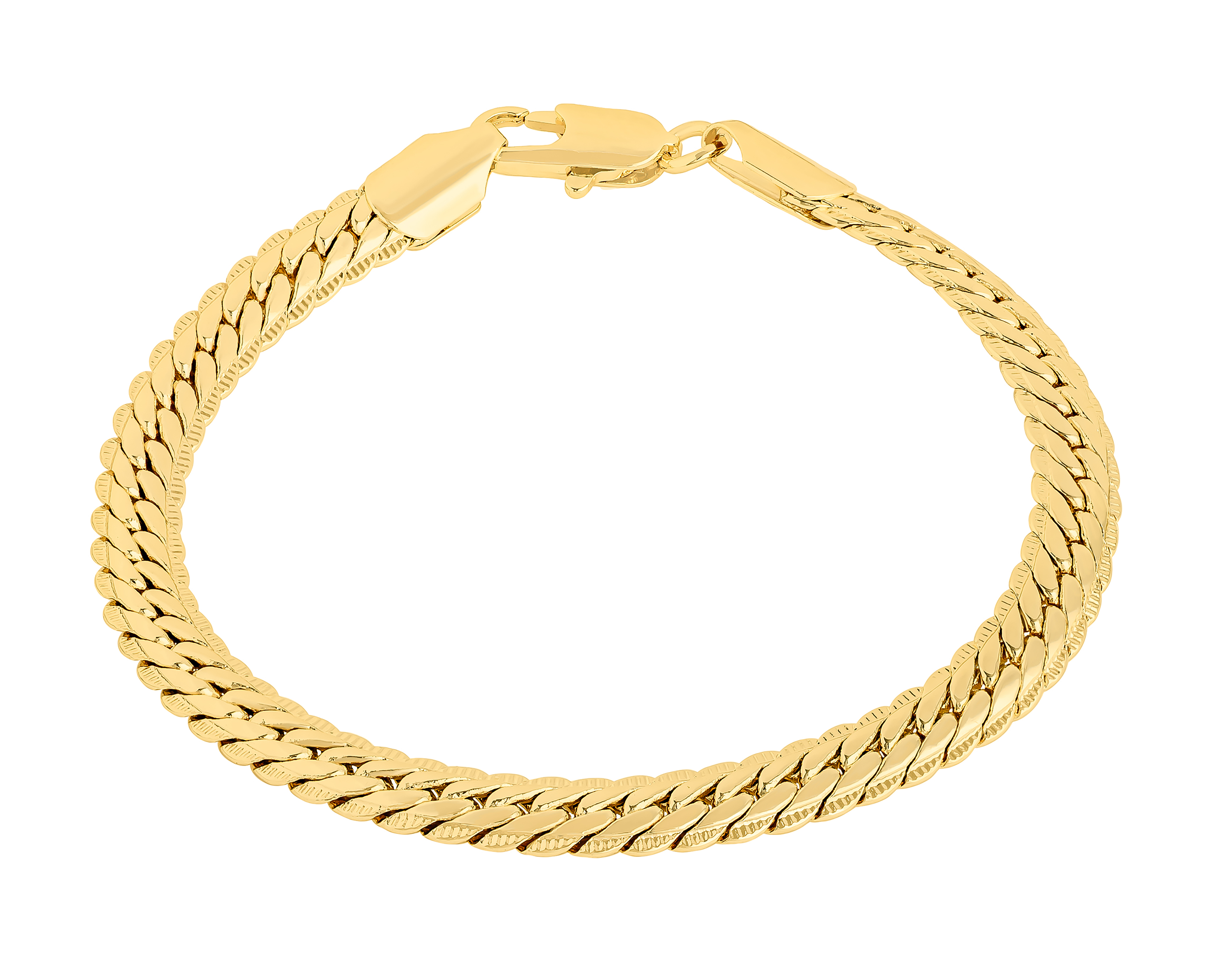 Pulsera Chapa de Oro Plafer