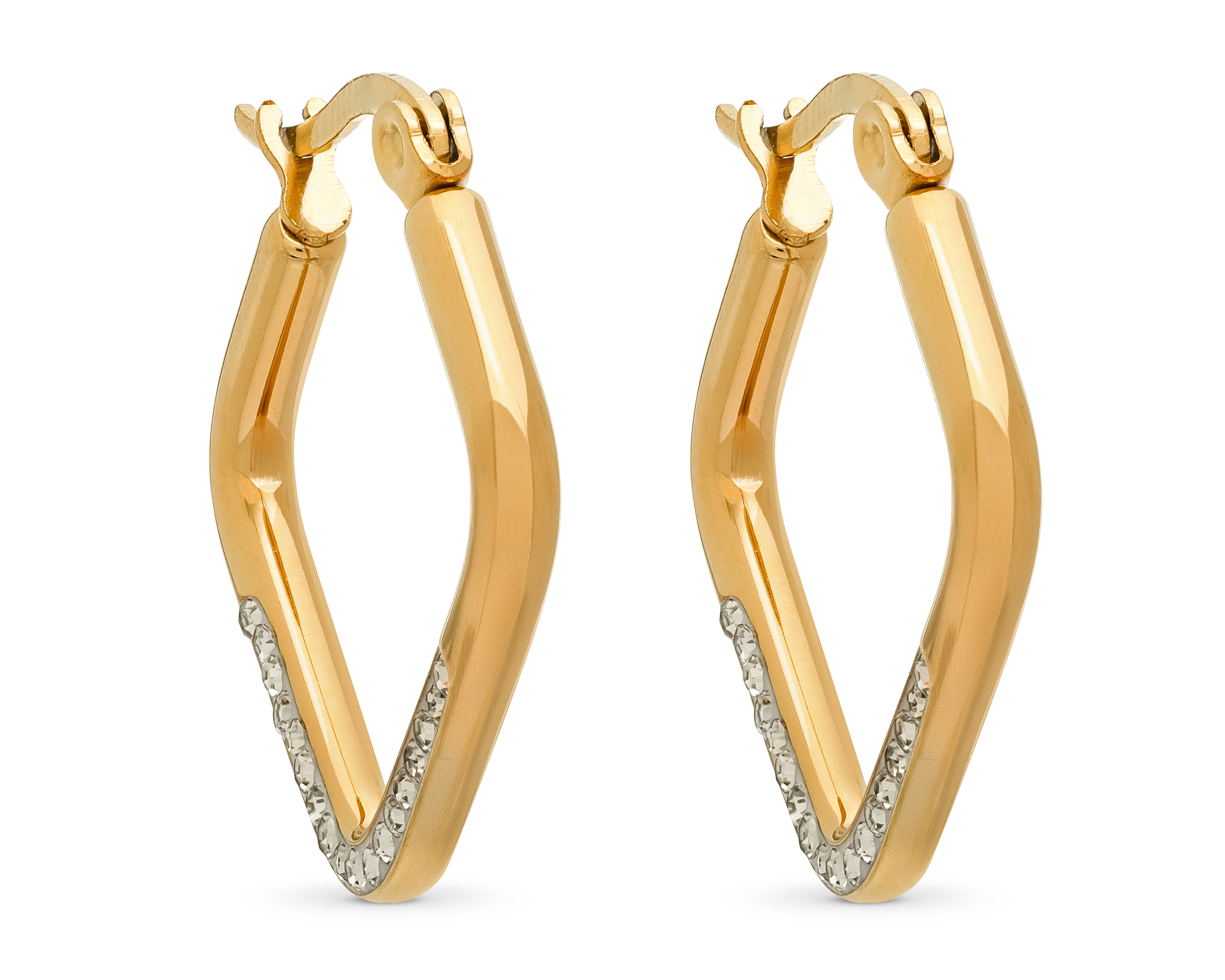 Foto 3 pulgar | Foto 2 | Aretes de Acero Inoxidable Jennifer Lopez
