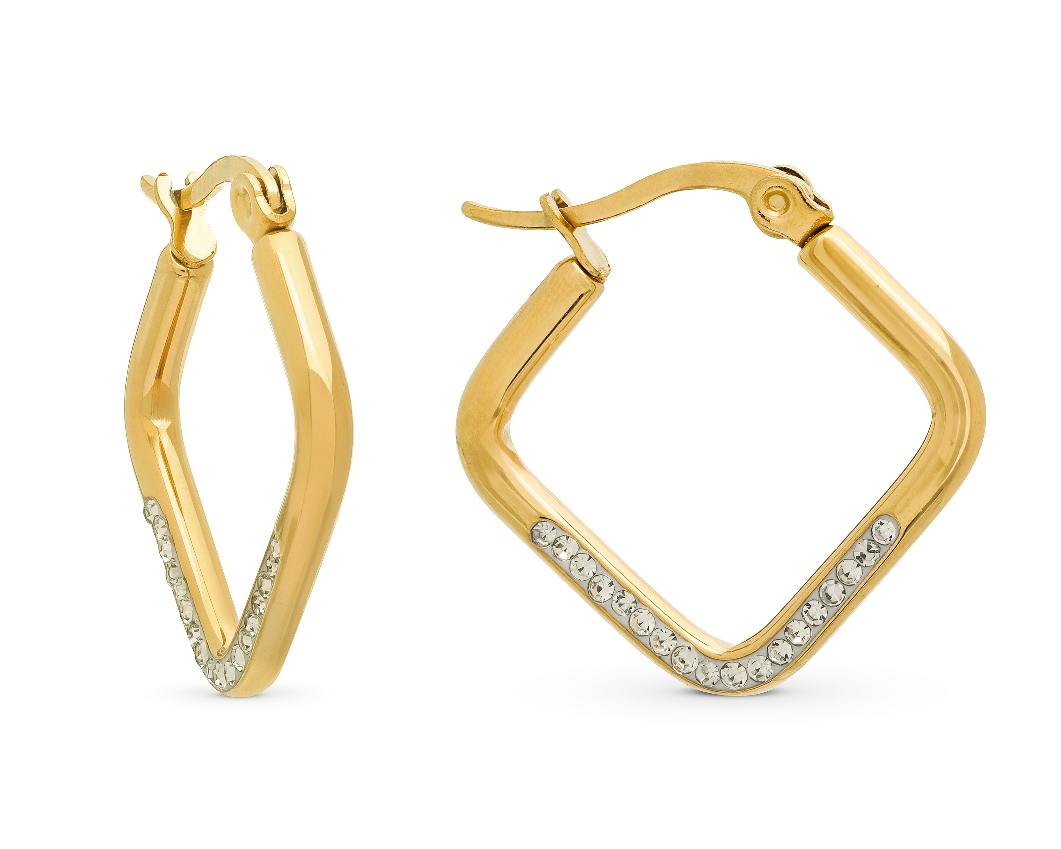 Foto 4 pulgar | Foto 3 | Aretes de Acero Inoxidable Jennifer Lopez