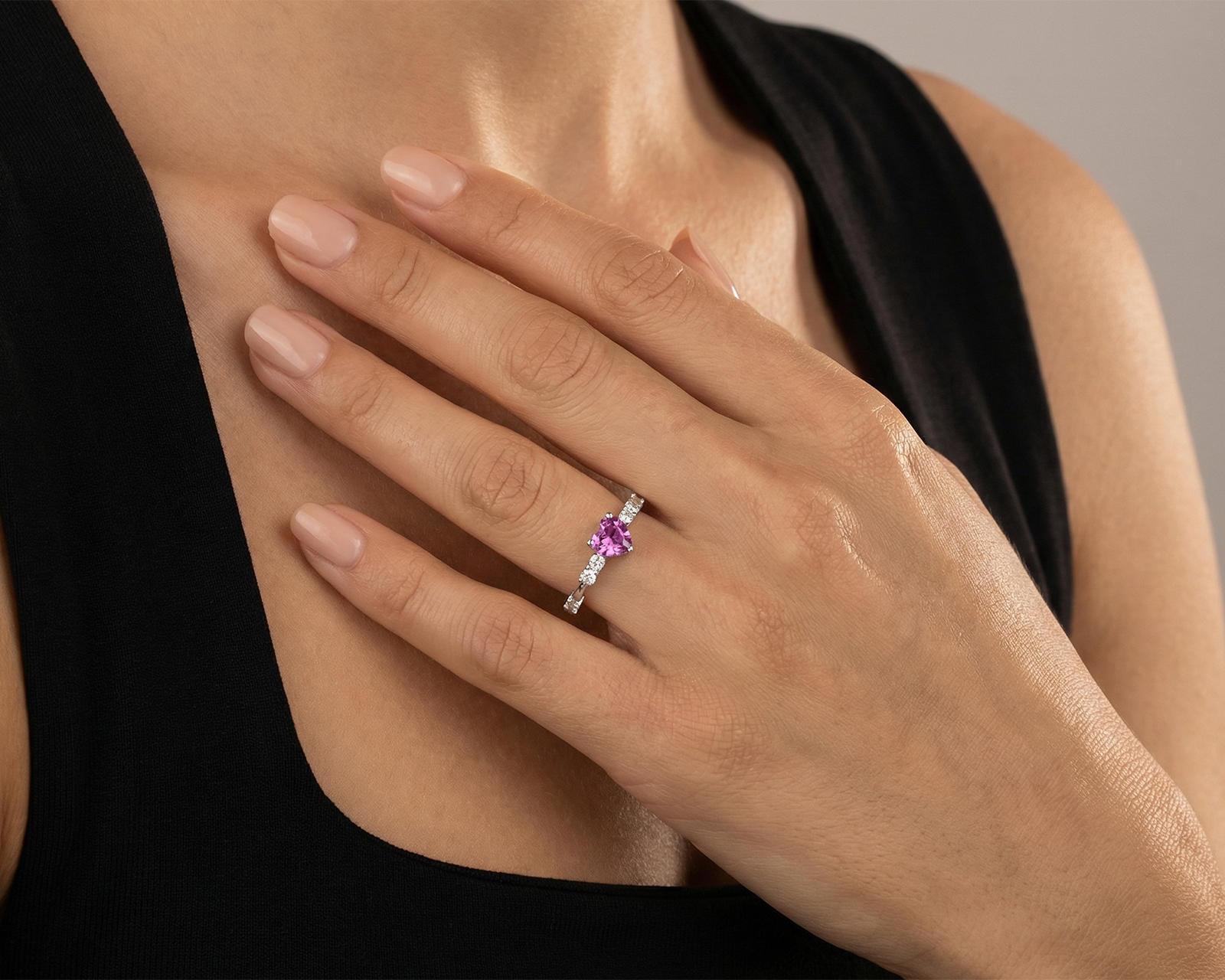 Foto 4 | Foto 4 | Anillo Corazón de Plata Sahara Talla 7