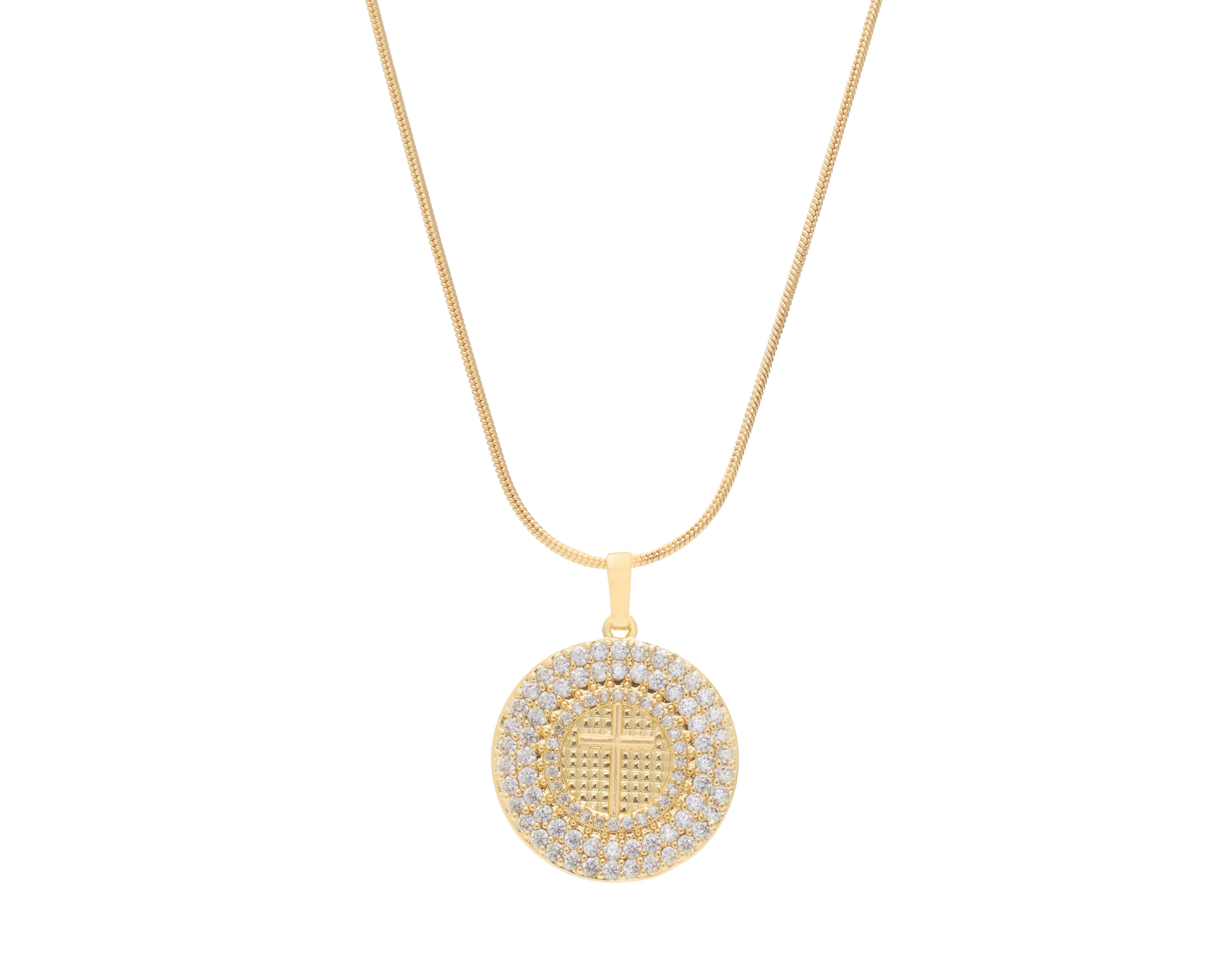 Collar Chapa de Oro 18 K Steeltime