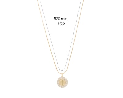 Foto 6 | Foto 6 | Collar Chapa de Oro 18 K Steeltime